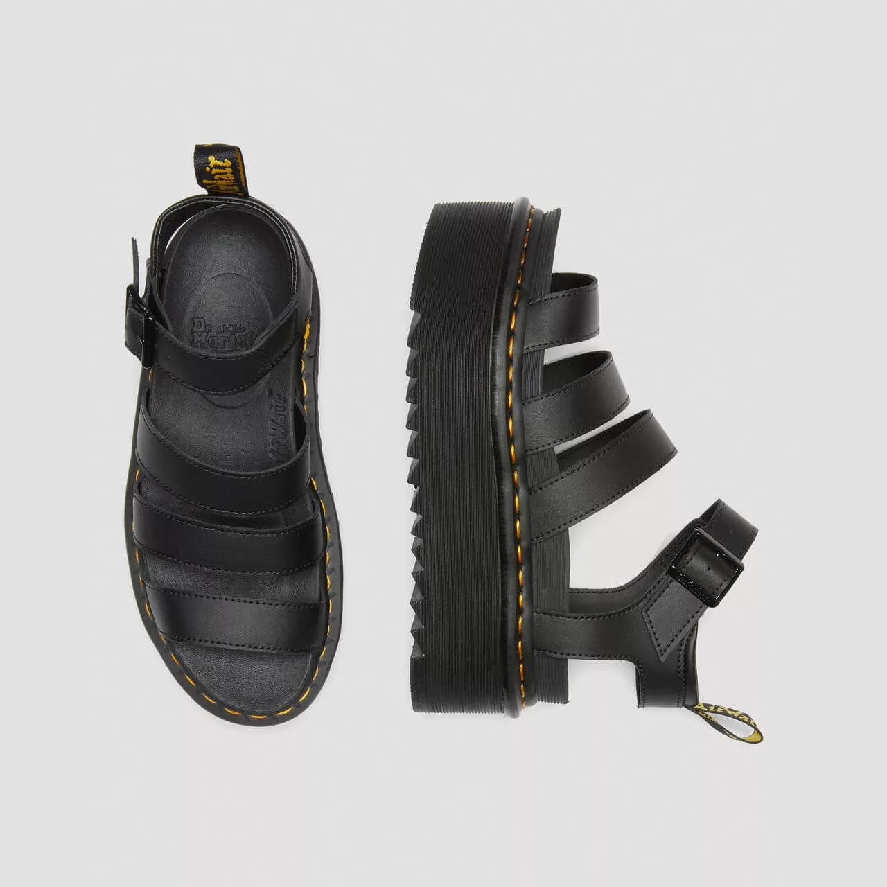 Dámske čierne sandále Dr. Martens Blaire Quad