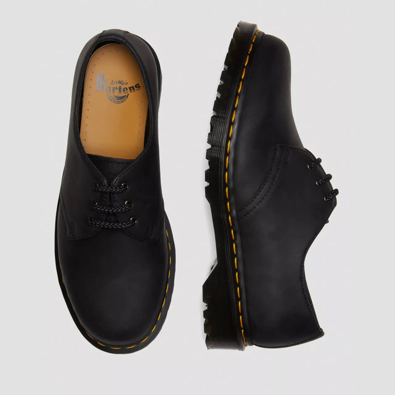 Pánske čierne poltopánky Dr. Martens 1461