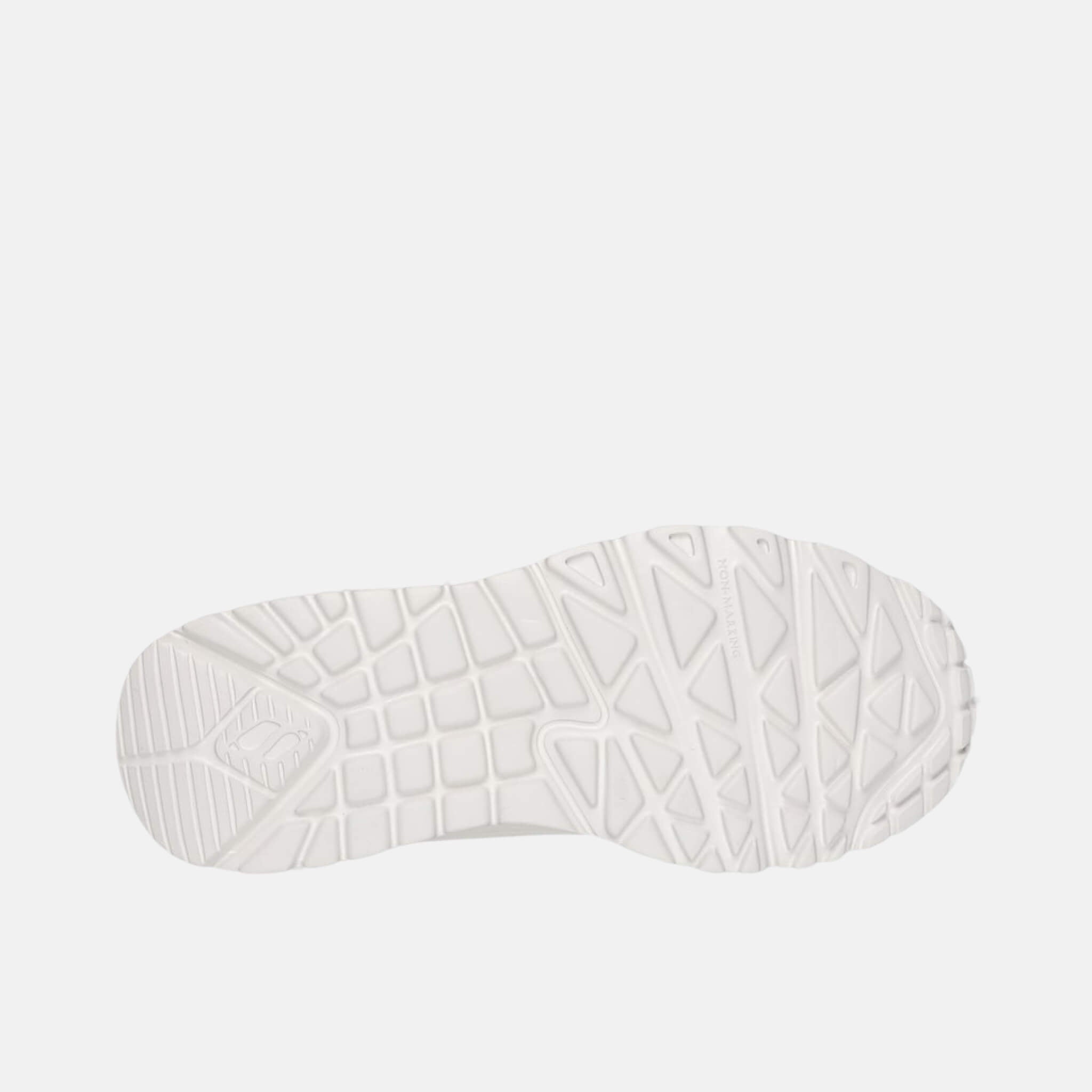 Detské bielo-zlaté tenisky Skechers x JGoldcrown: UNO Lite - Metallic Love