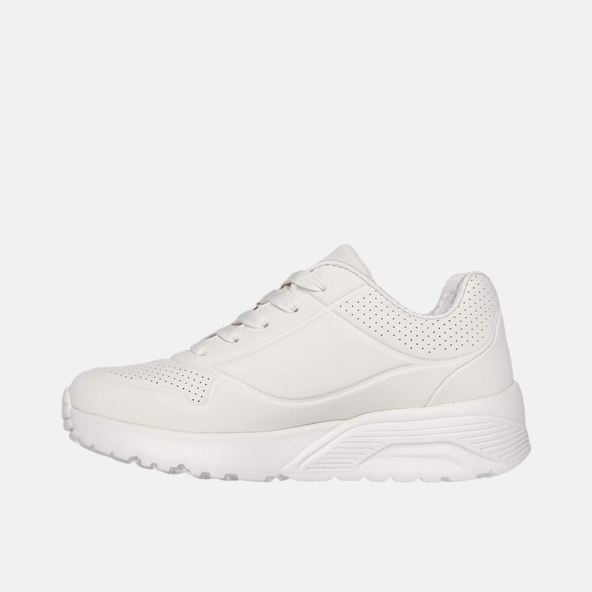Detské bielo-zlaté tenisky Skechers x JGoldcrown: UNO Lite - Metallic Love