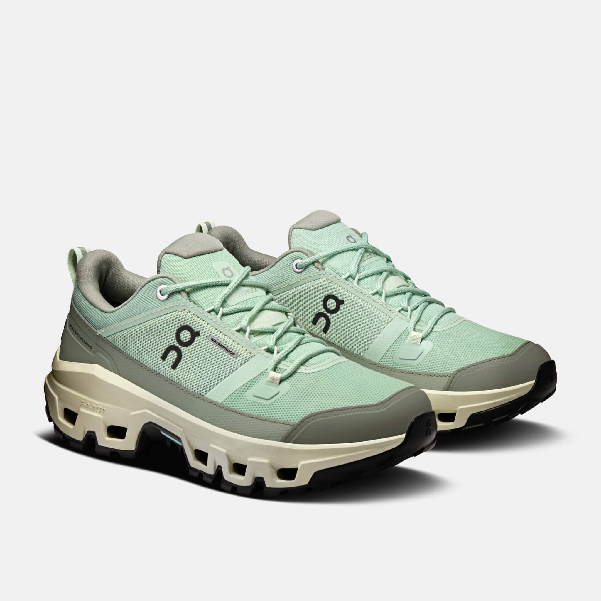 Dámska zelená outdoorová obuv On Cloudrock Low WP