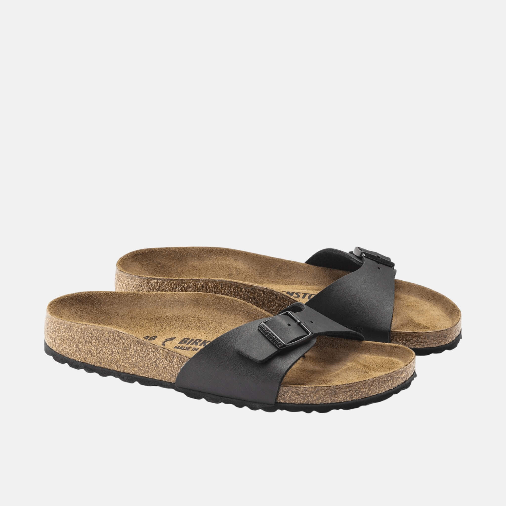 Čierne Regular papuče Birkenstock Madrid Birko-Flor