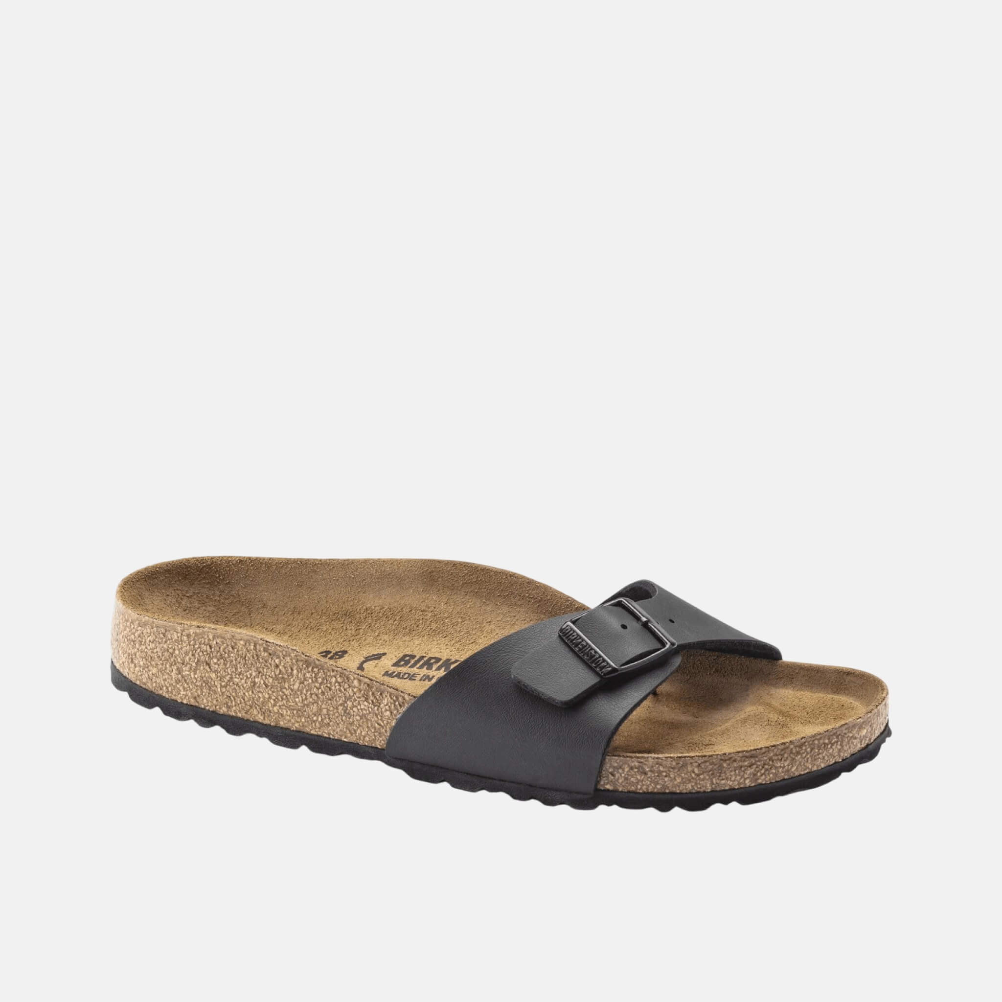 Čierne Regular papuče Birkenstock Madrid Birko-Flor