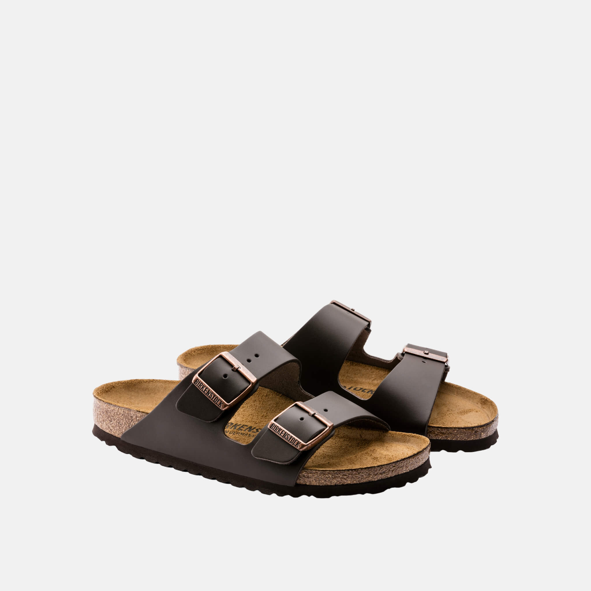 Hnedé Regular šľapky Birkenstock Arizona Smooth Leather