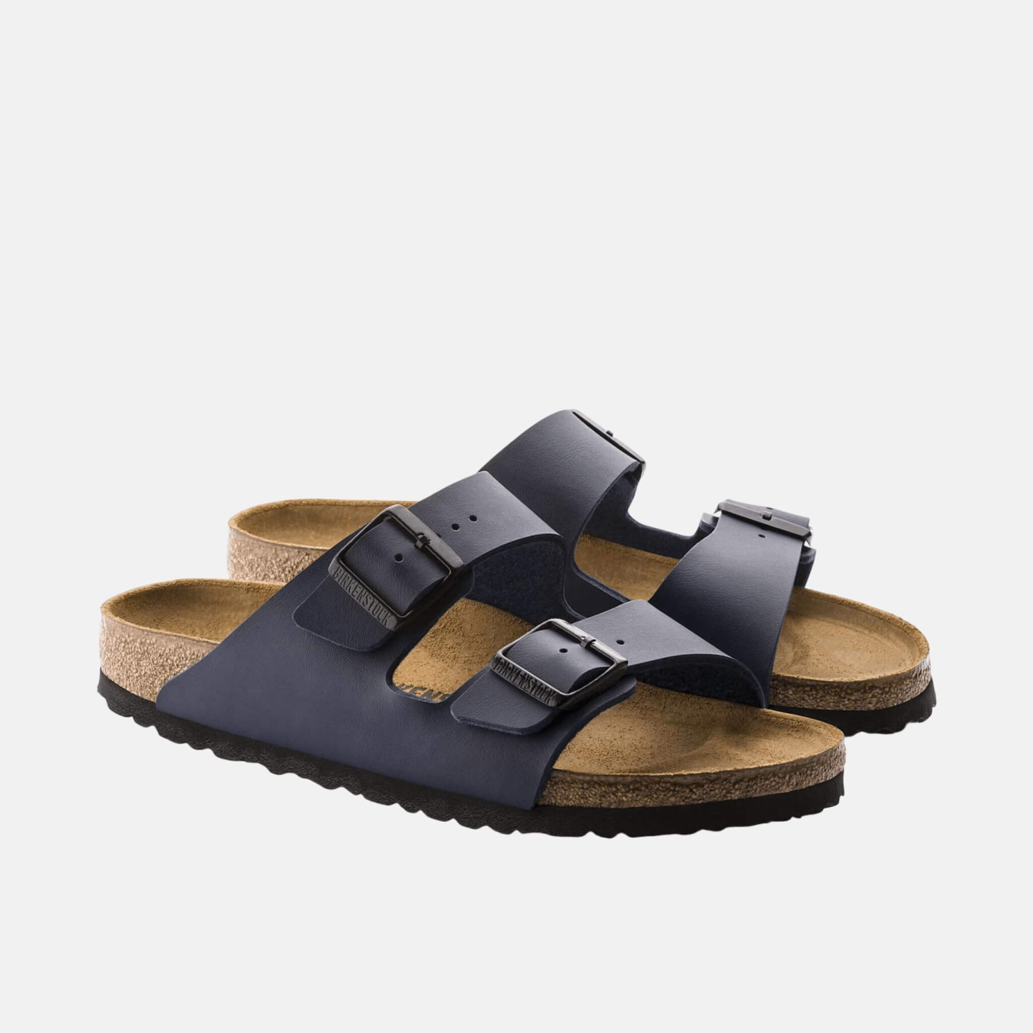 Modré Regular šľapky Birkenstock Arizona Natural Leather