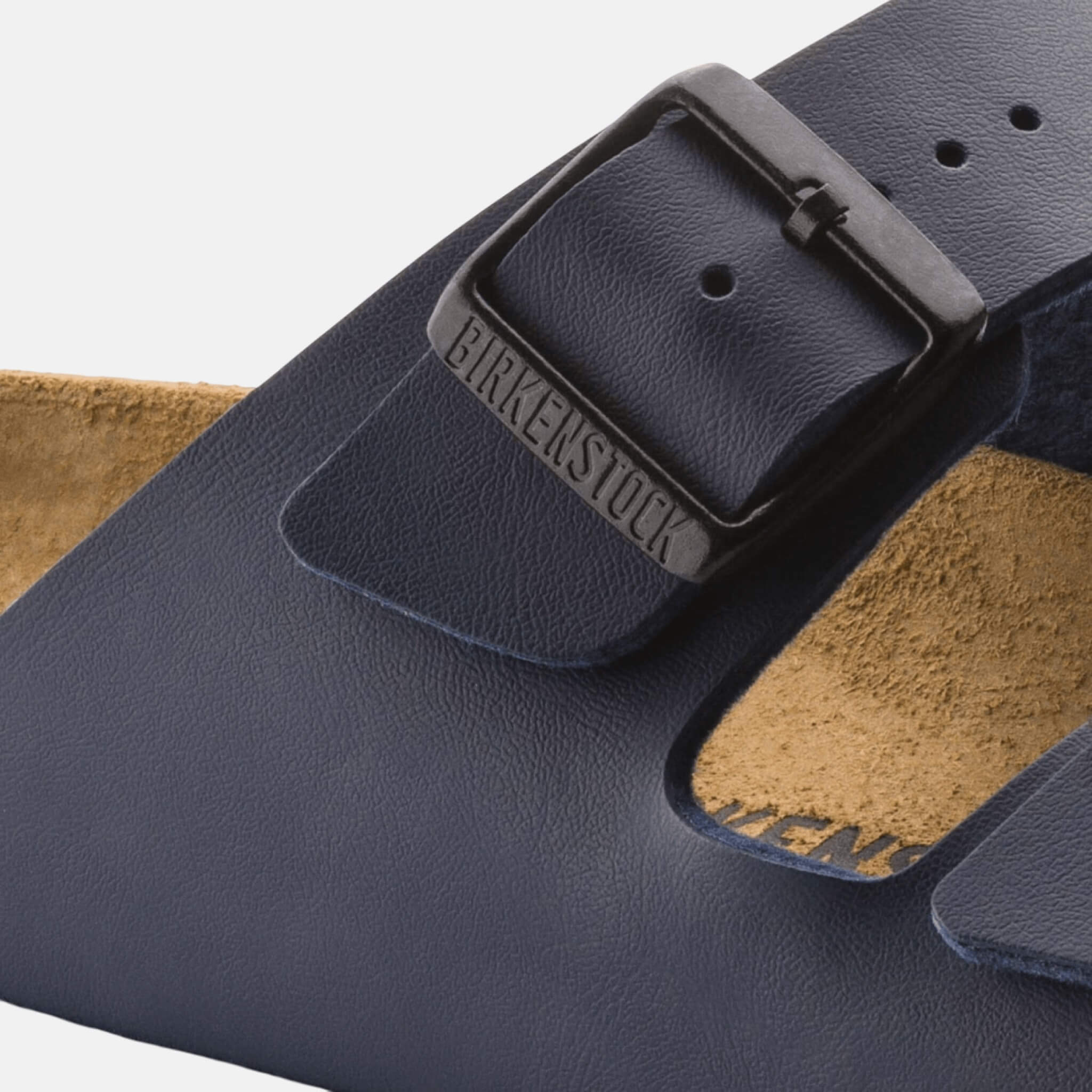 Modré Regular šľapky Birkenstock Arizona Natural Leather