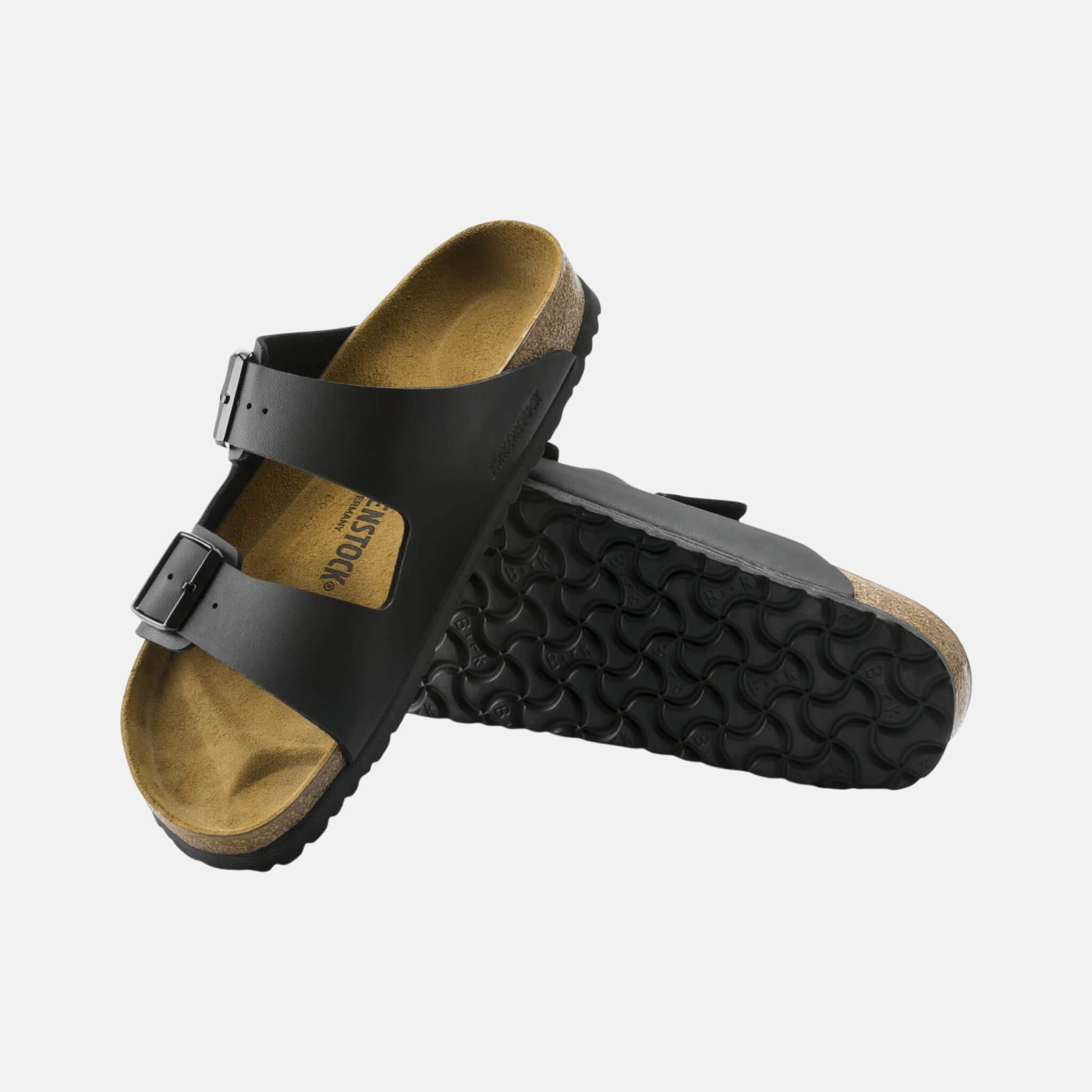 Čierne Regular papuče Birkenstock Arizona Leather