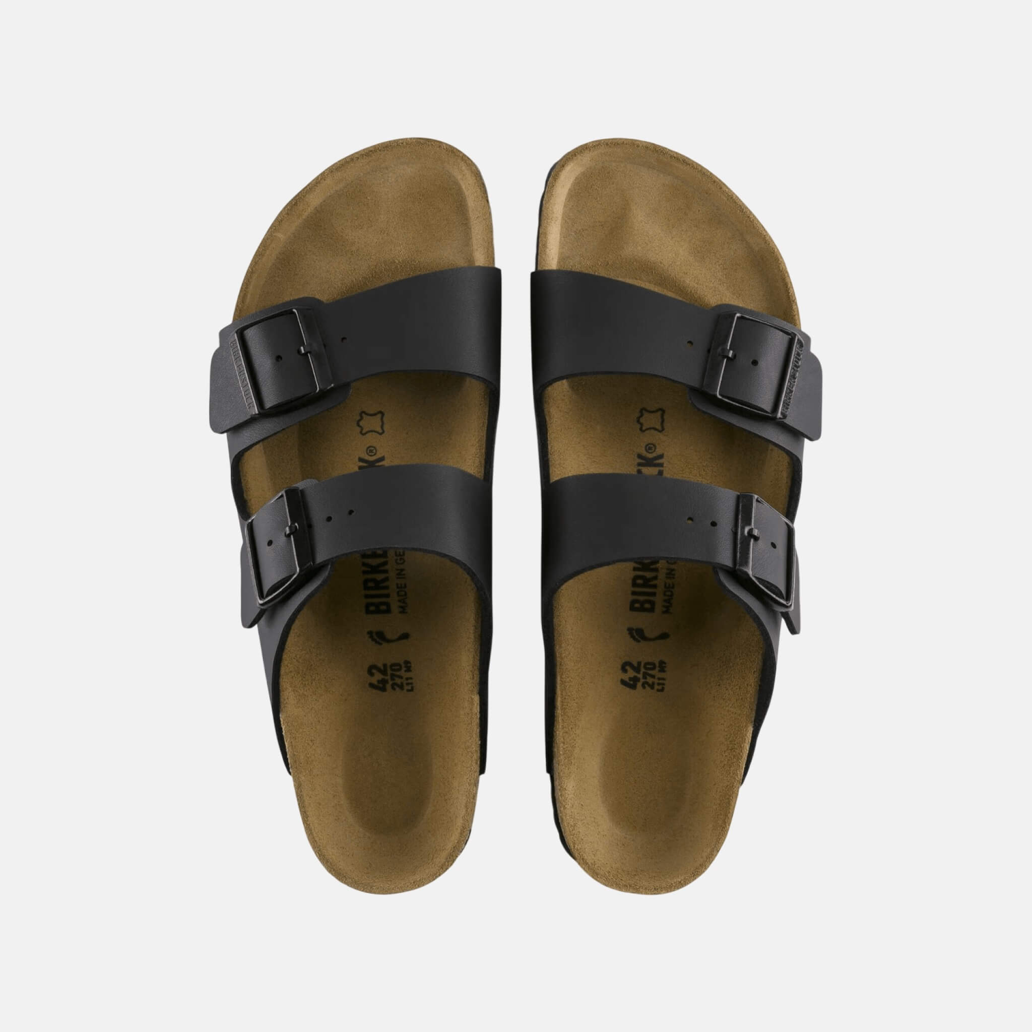 Čierne Regular papuče Birkenstock Arizona Leather