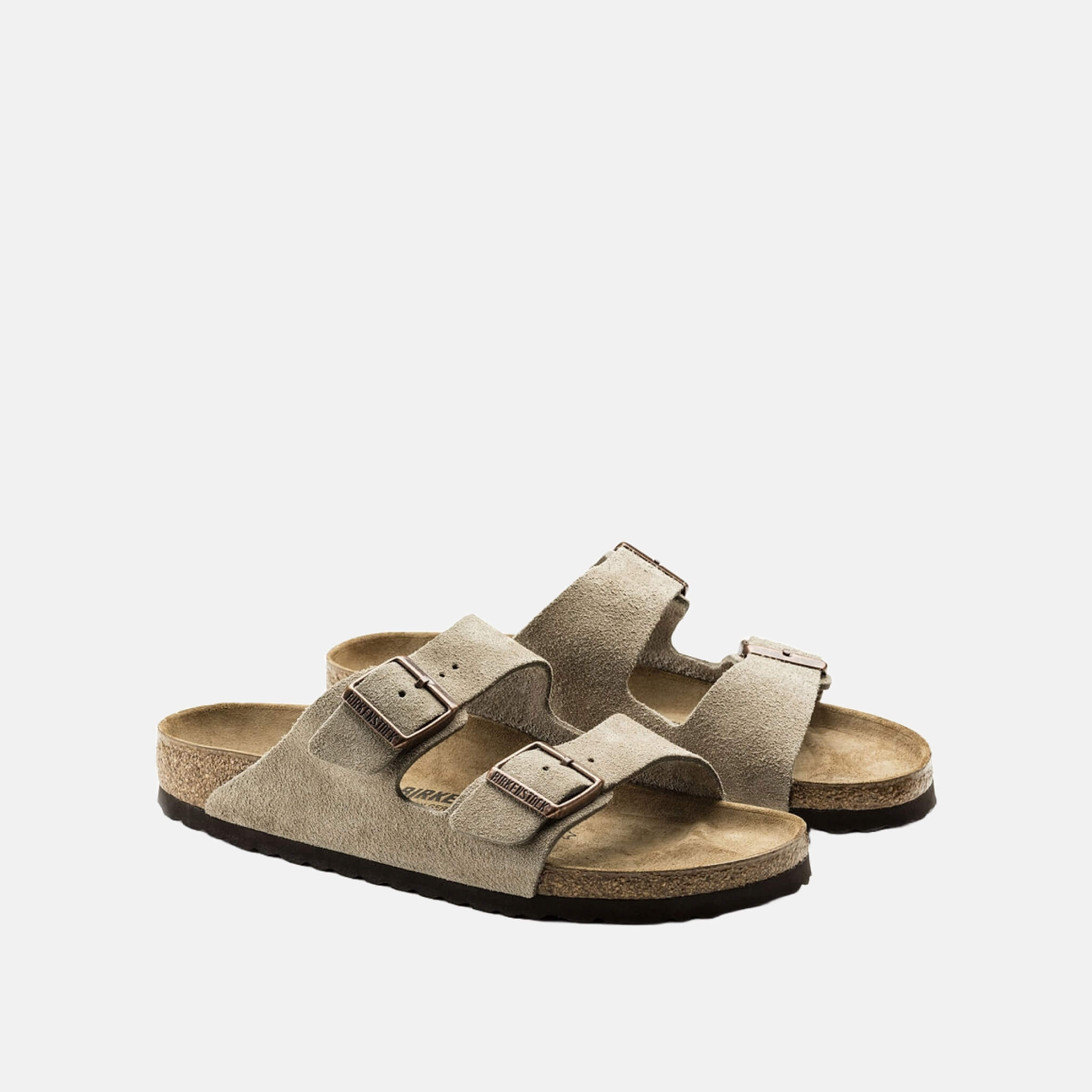 Hnedé Regular Šľapky Birkenstock Arizona Suede Leather
