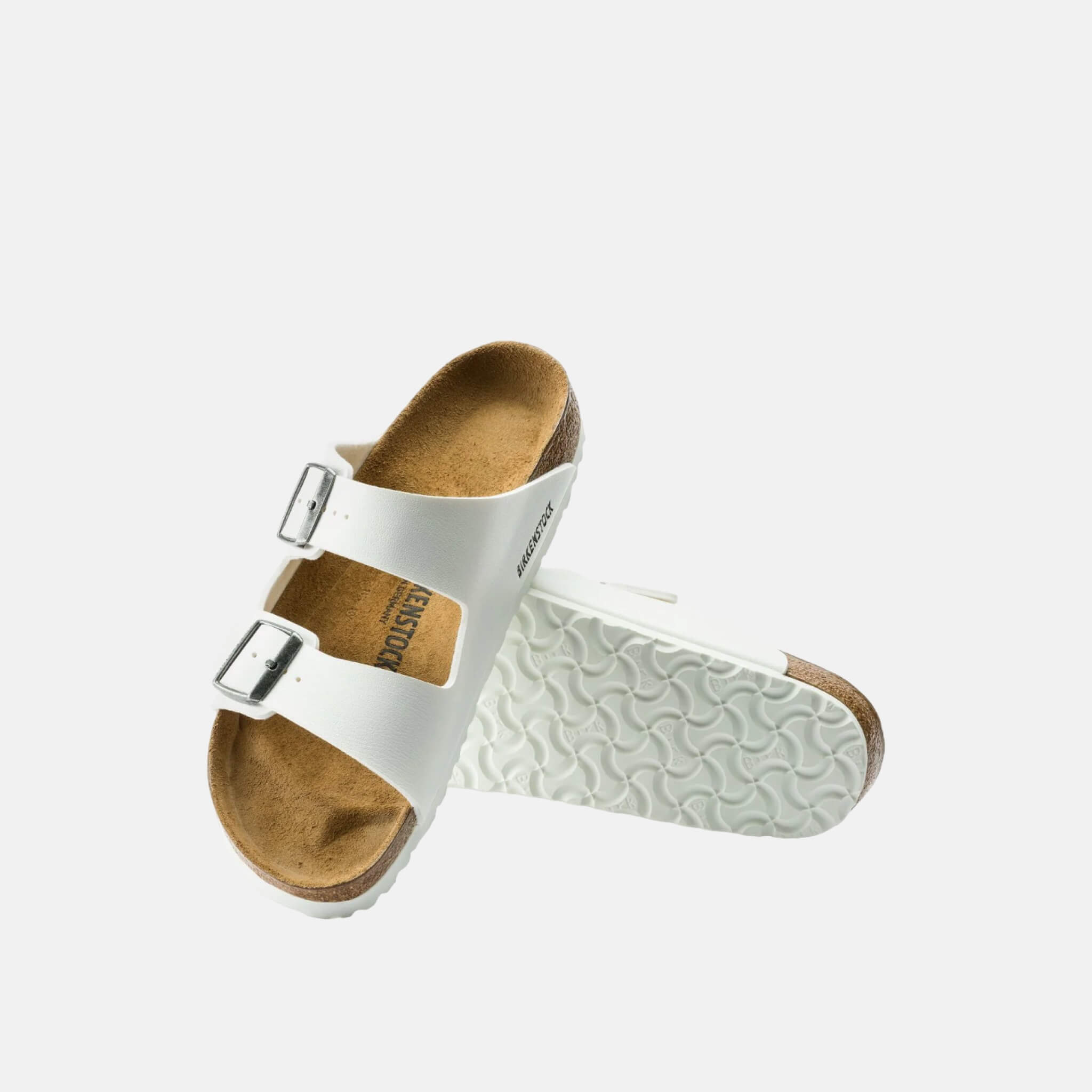 Biele Regular Šľapky Birkenstock Arizona Birko-Flor