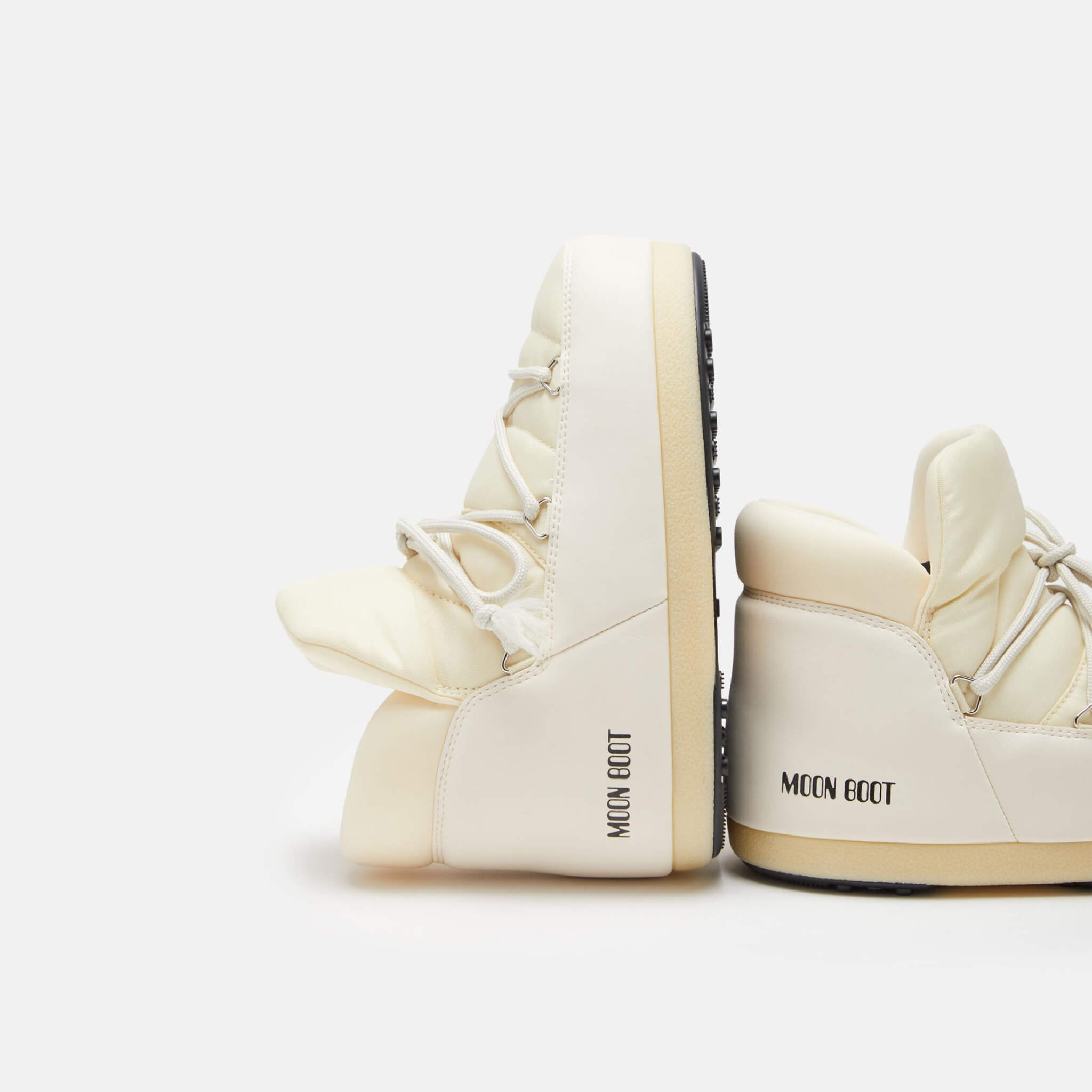 Dámske béžové snehule Moon Boot Evx Pumps Nylon