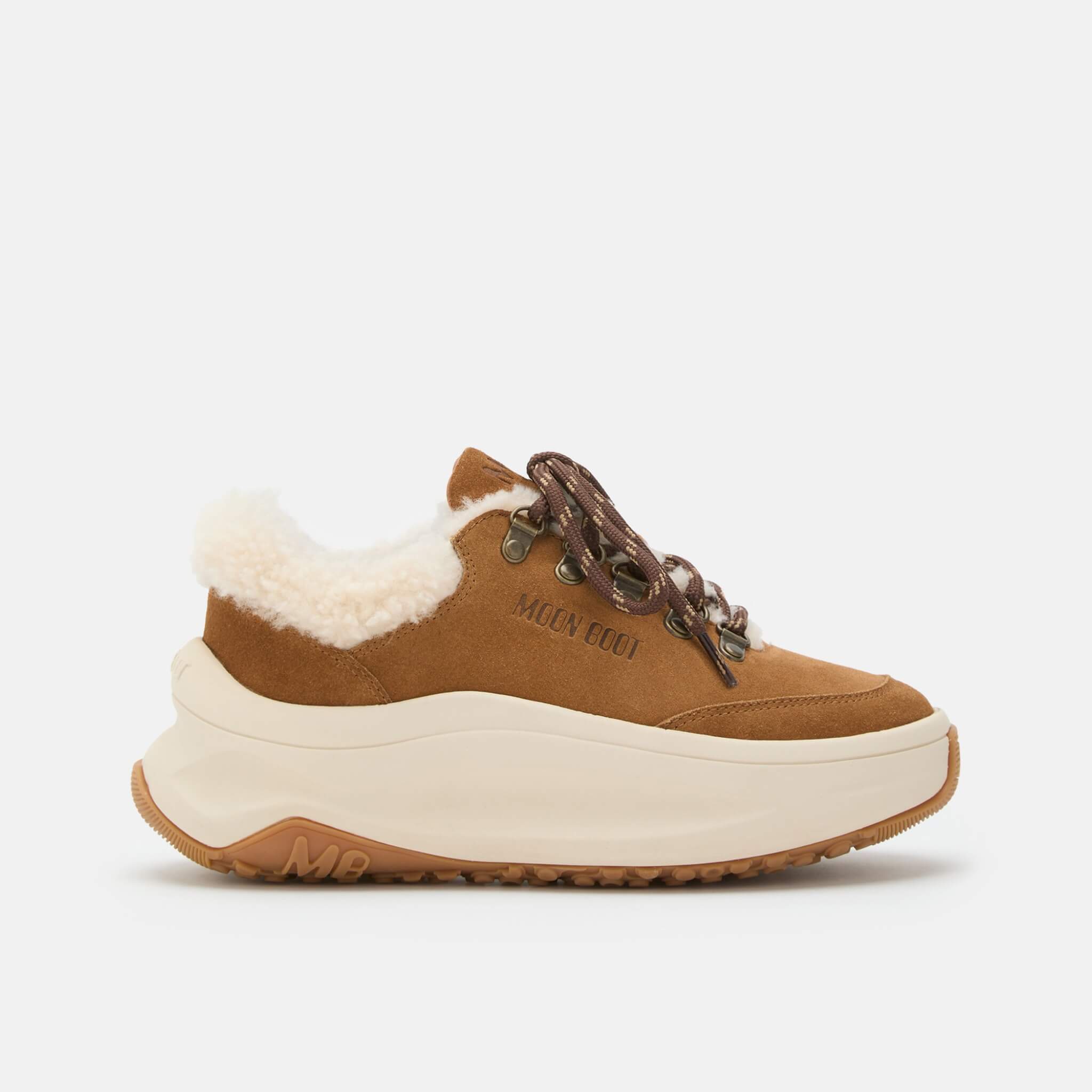 Dámske hnedé tenisky Moon Boot Moon247 City Shearling