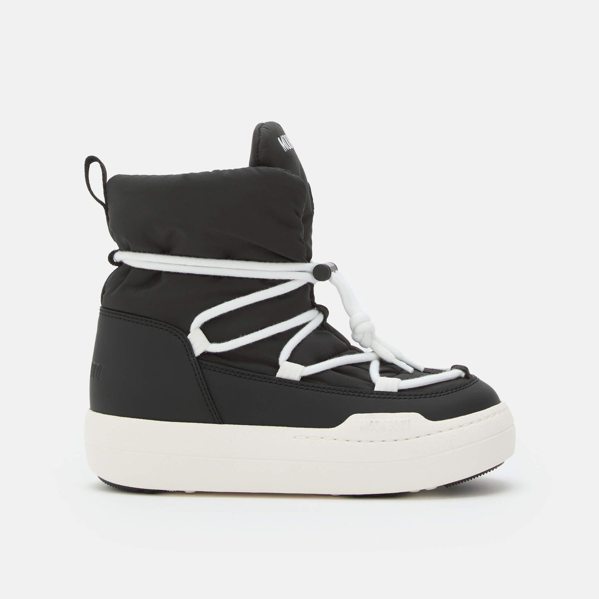 Detské čierne snehule Moon Boot JR Park Lace Mid