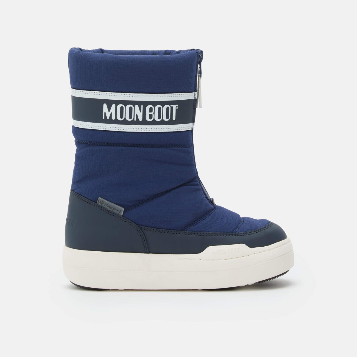 Detské modré snehule Moon Boot JR Park Zip High