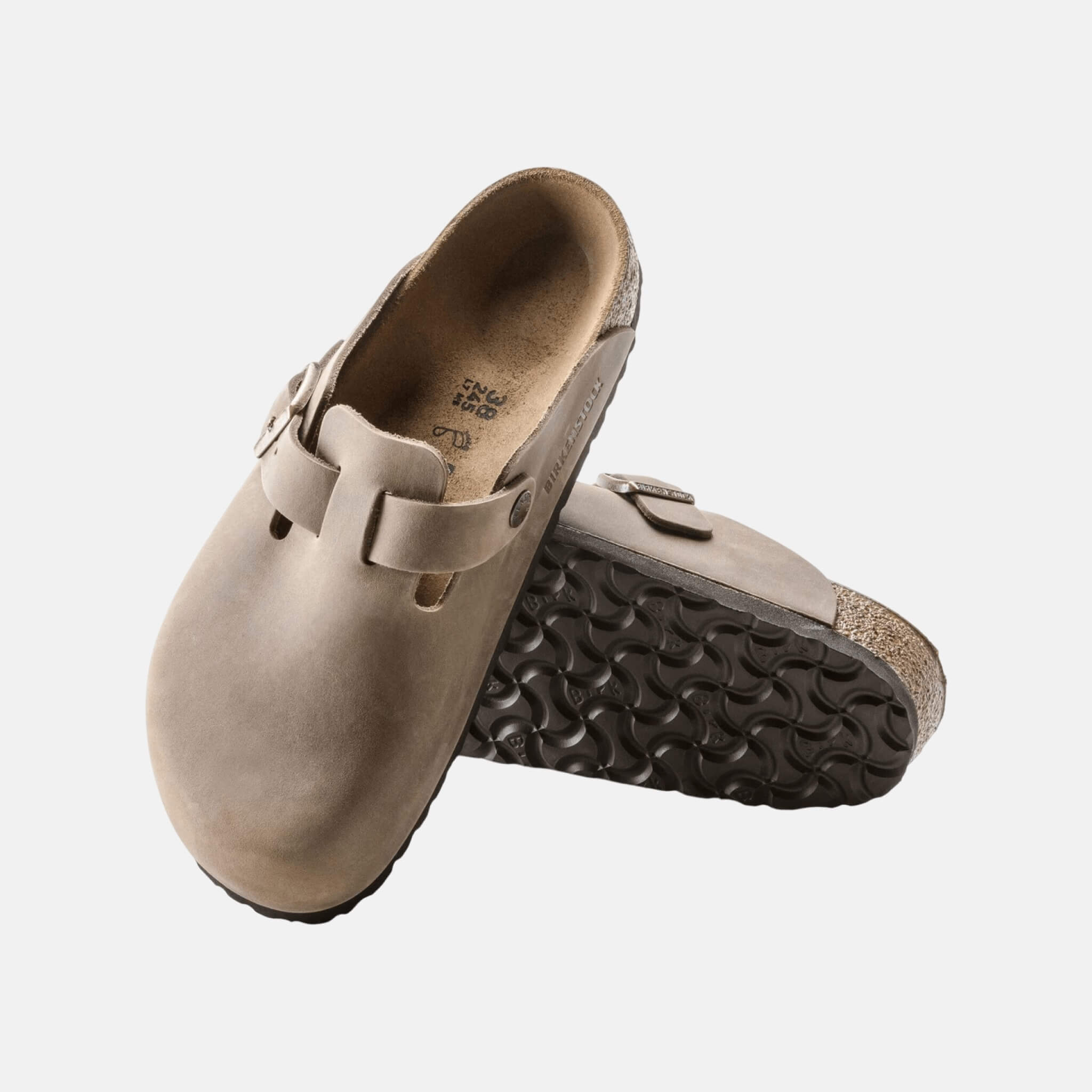 Hnedé Regular Šľapky Boston Natural Leather Oiled