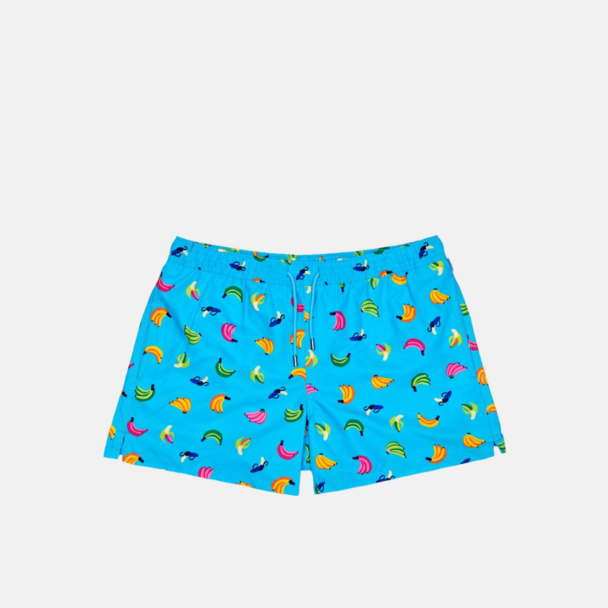Pánske modré plavky Happy Socks s banánmi, vzor Banana