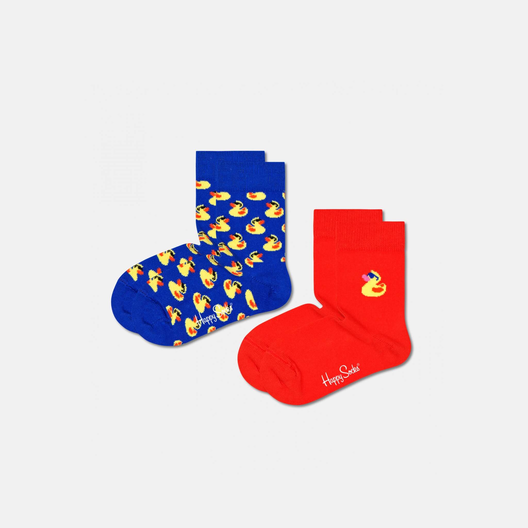 Detské ponožky Happy Socks s kačičkami, vzor Rubberduck - 2 páry