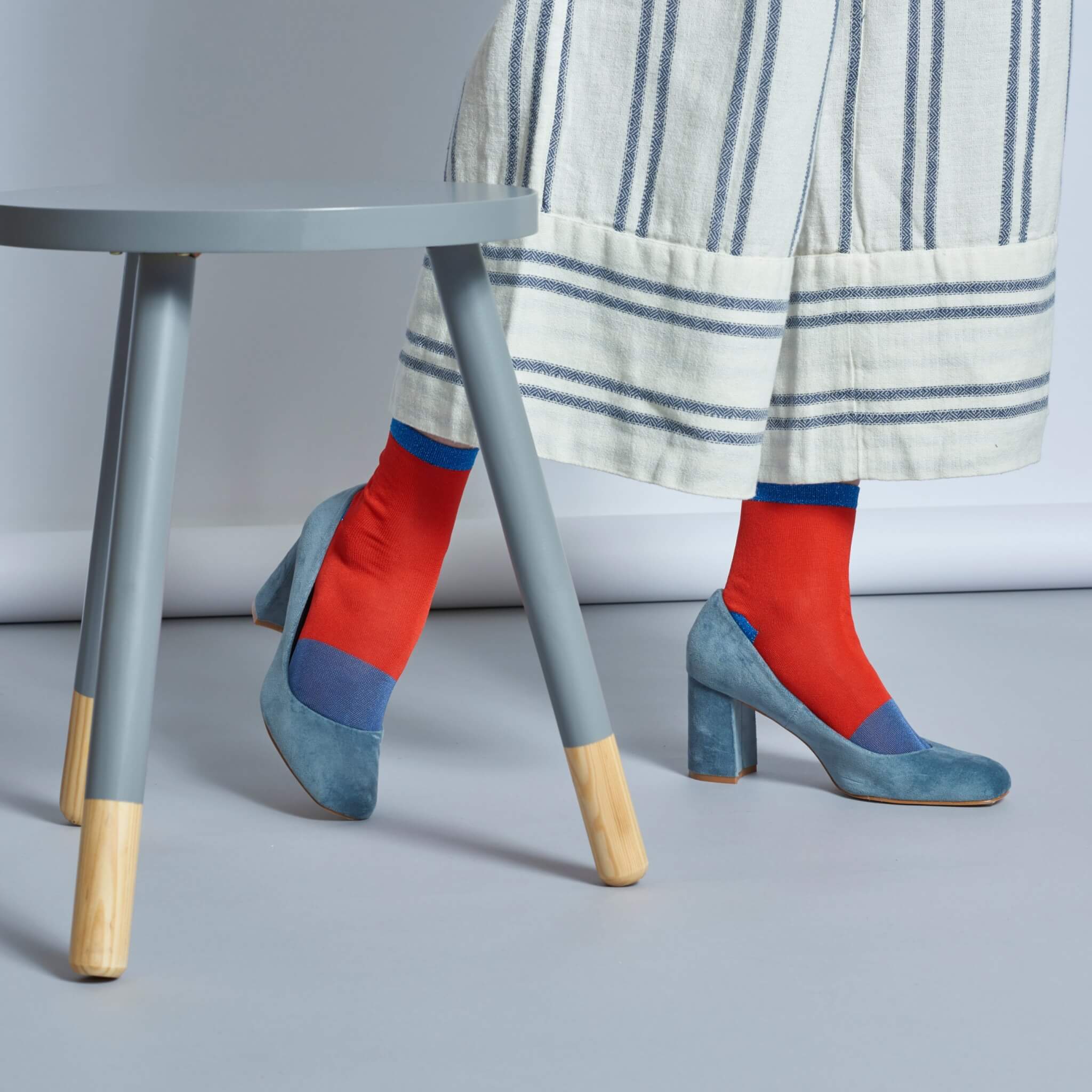 Dámske červené ponožky Happy Socks Liza // kolekcia Hysteria