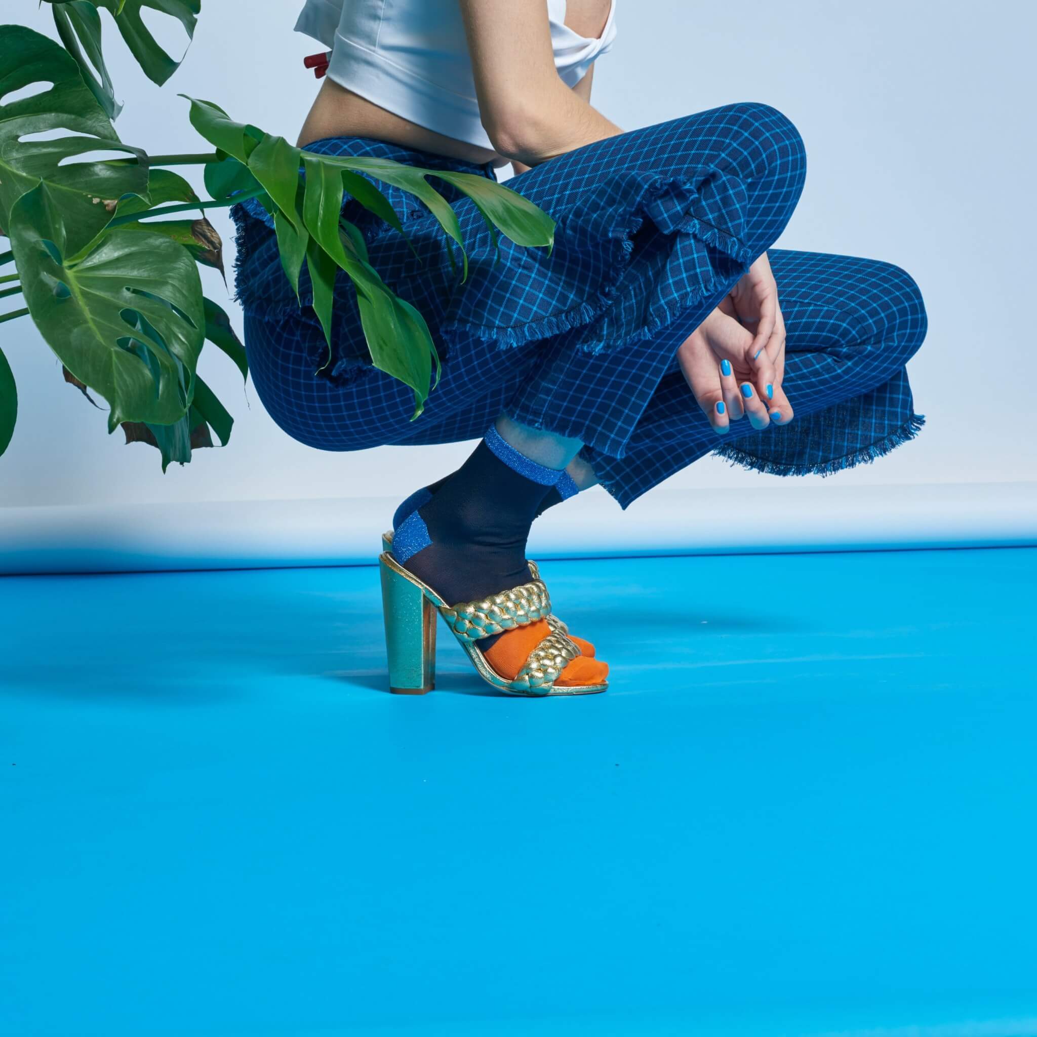 Dámske tmavo modré ponožky Happy Socks Liza // kolekcia Hysteria