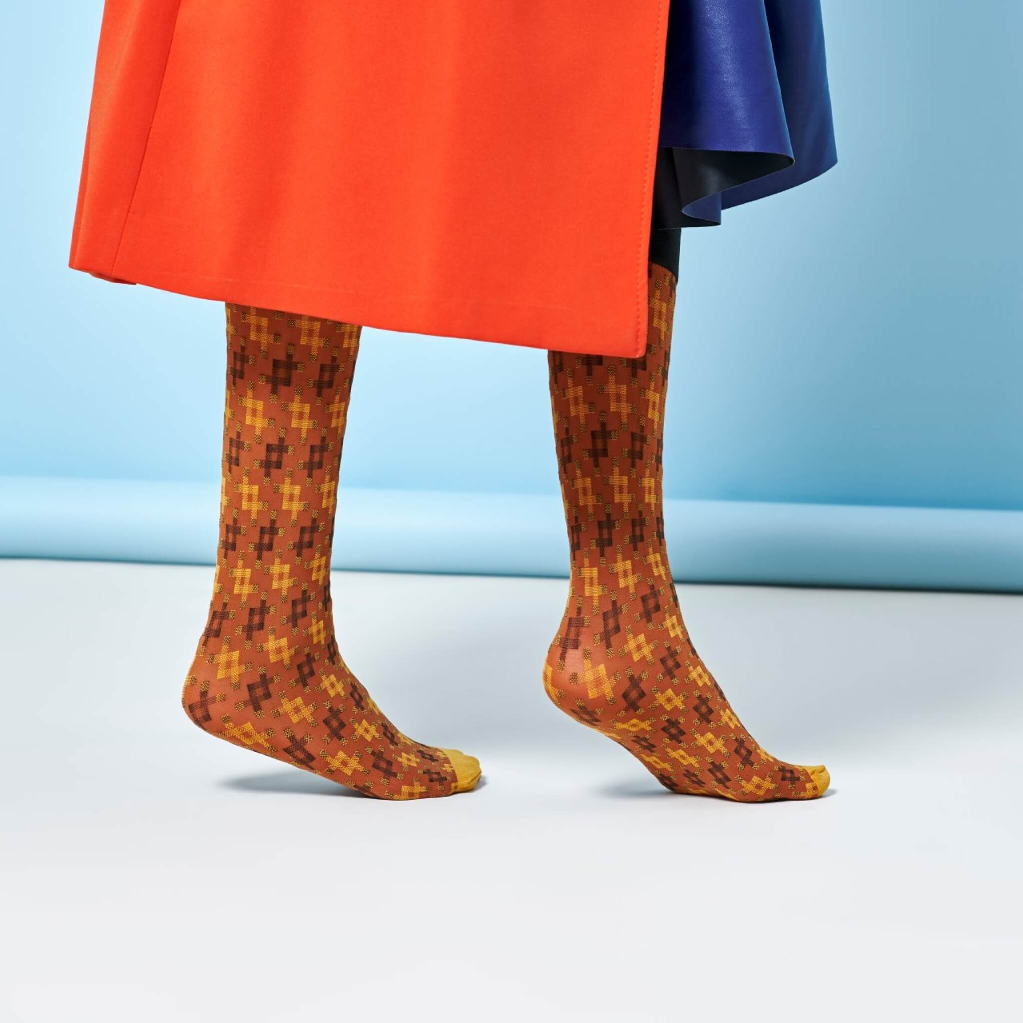 Dámske hnedé podkolienky Happy Socks Lovisa // kolekce Hysteria