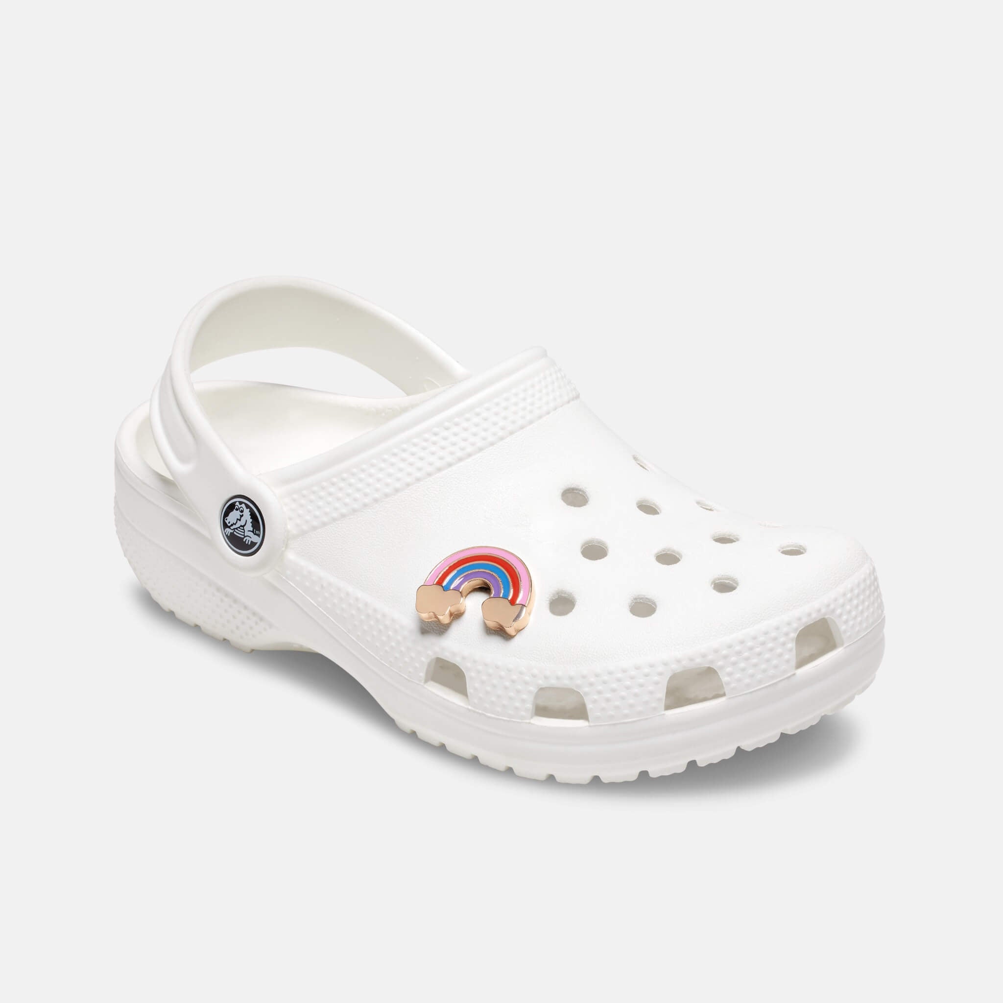 Odznačik Jibbitz – Gold Cloud Rainbow