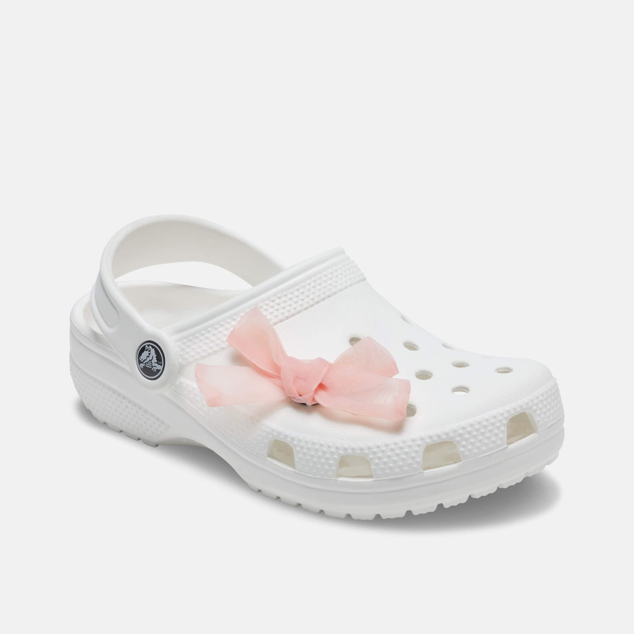 Odznačik Jibbitz – Pink Sheer Bow