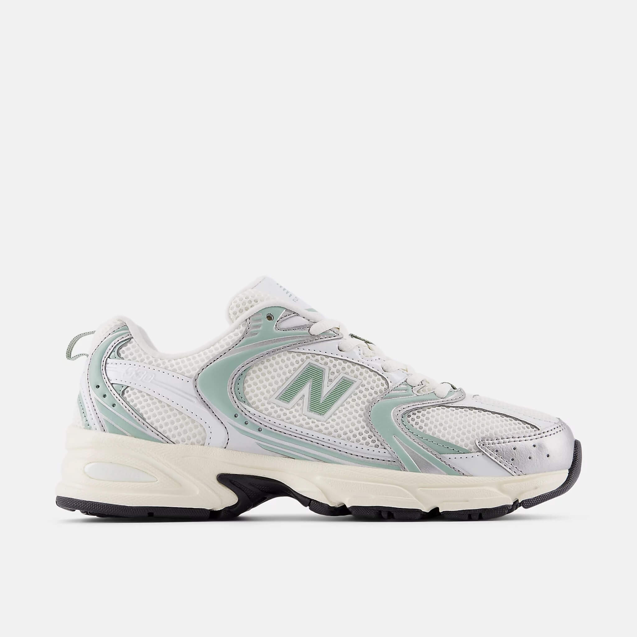 Unisex šedo-zelené voľnočasové New Balance U530