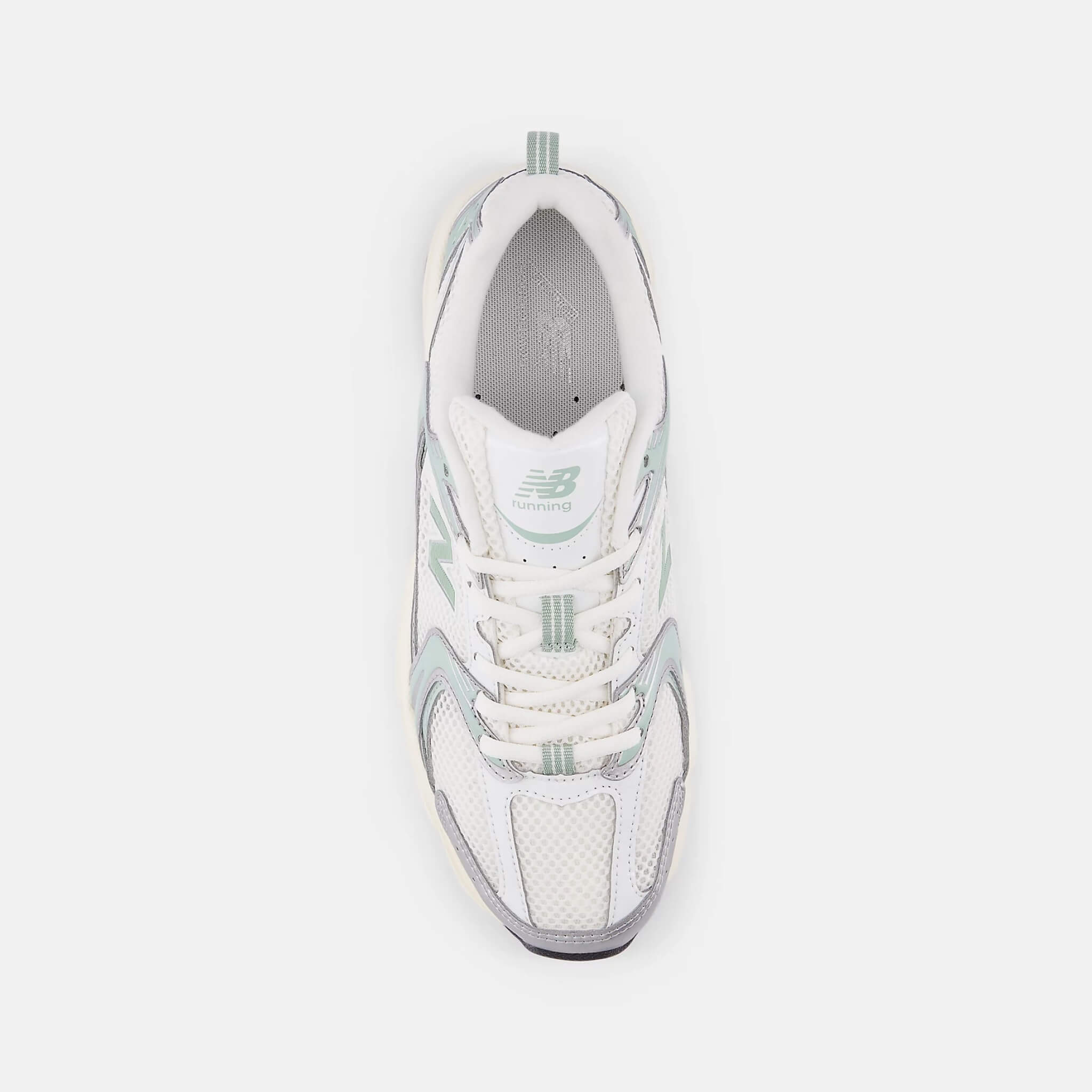 Unisex šedo-zelené voľnočasové New Balance U530