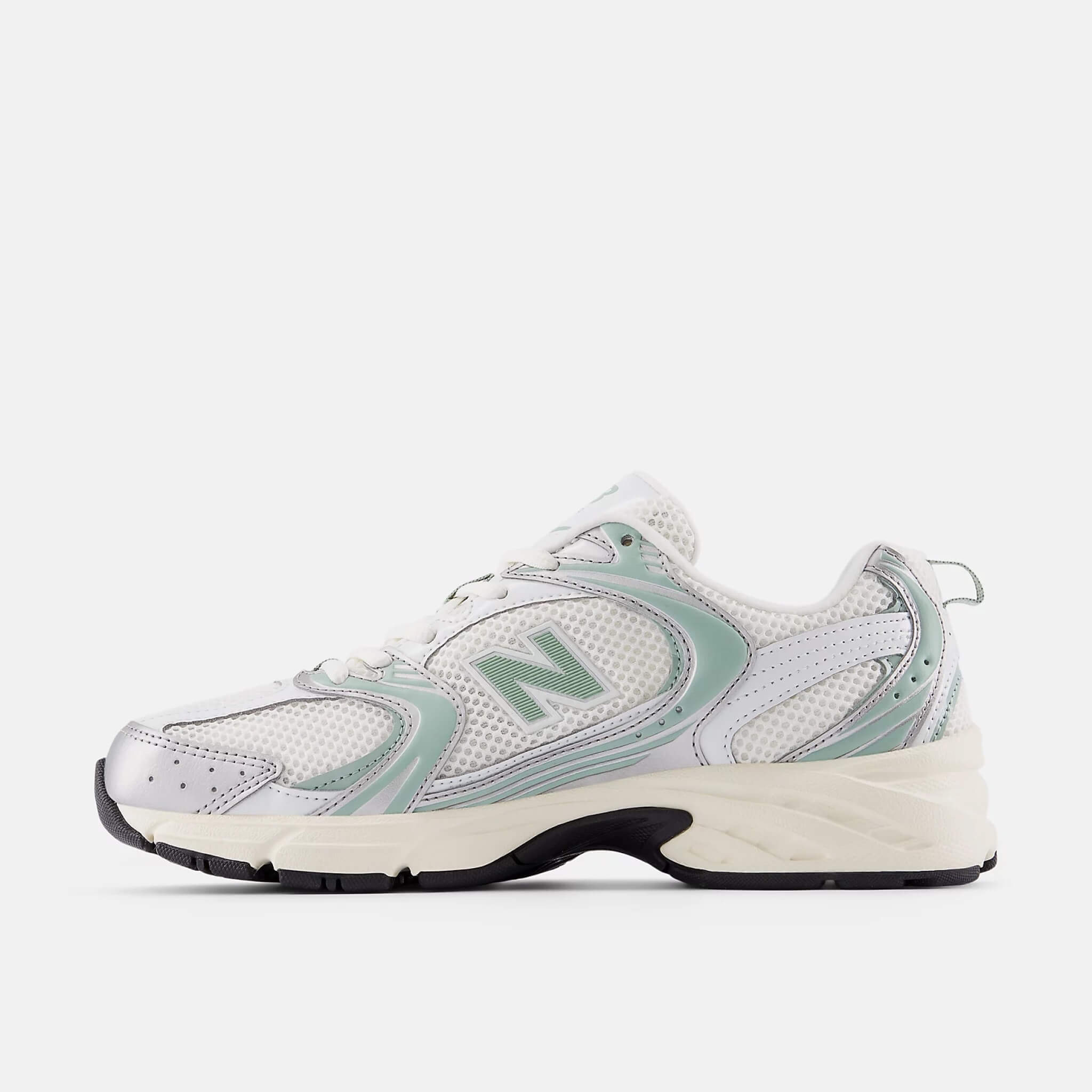 Unisex šedo-zelené voľnočasové New Balance U530