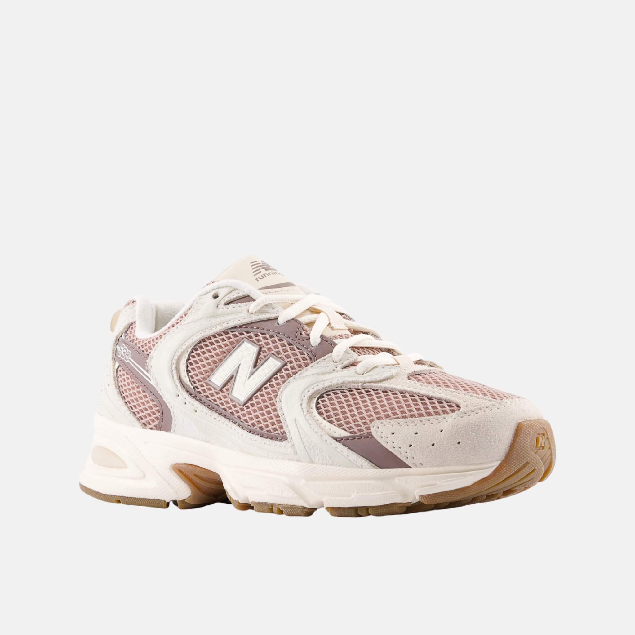 Unisex béžovo-hnedé voľnočasové tenisky New Balance U530