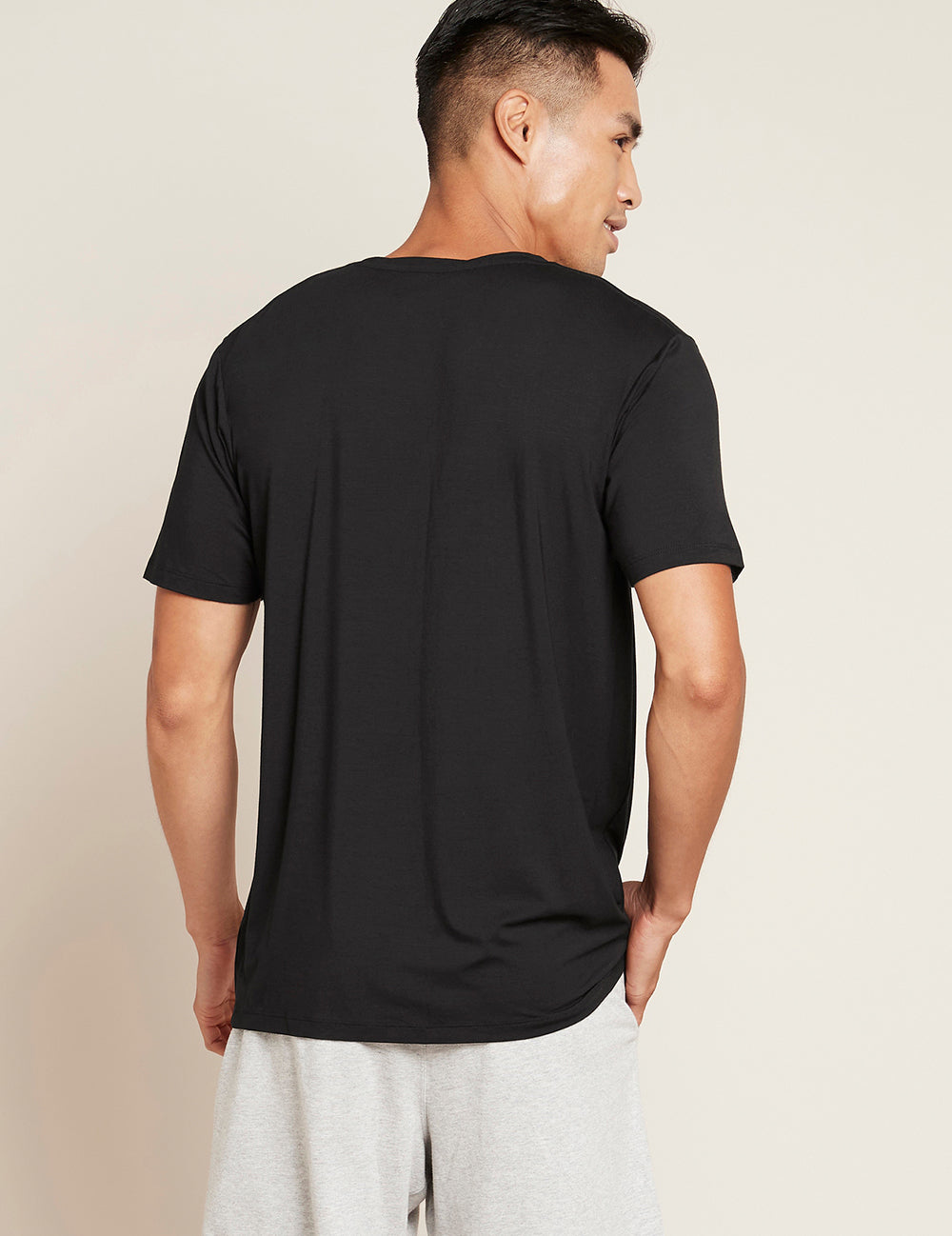 Pánske čierne tričko Boody Crew Neck T-shirt