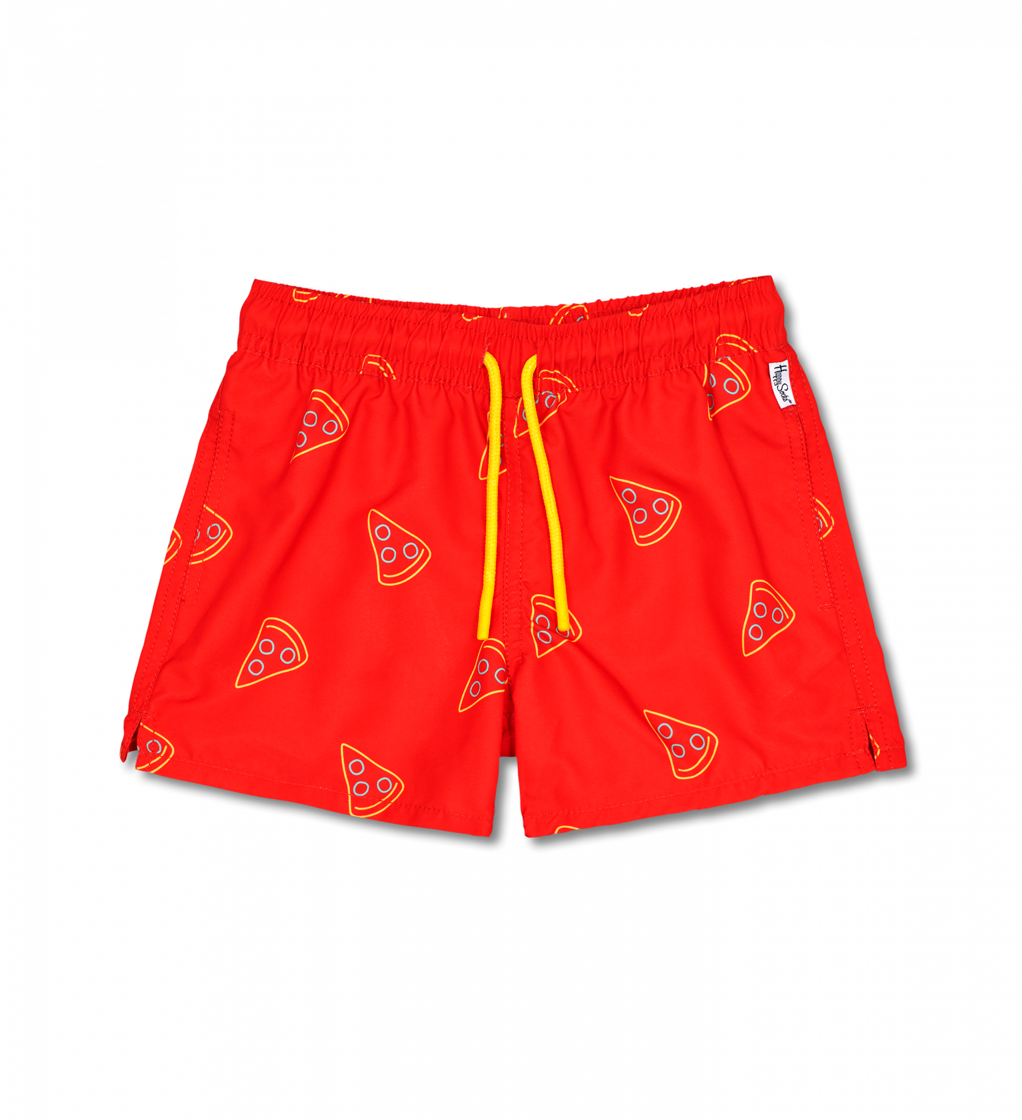Detské červené plavky Happy Socks, vzor Pizza Slice
