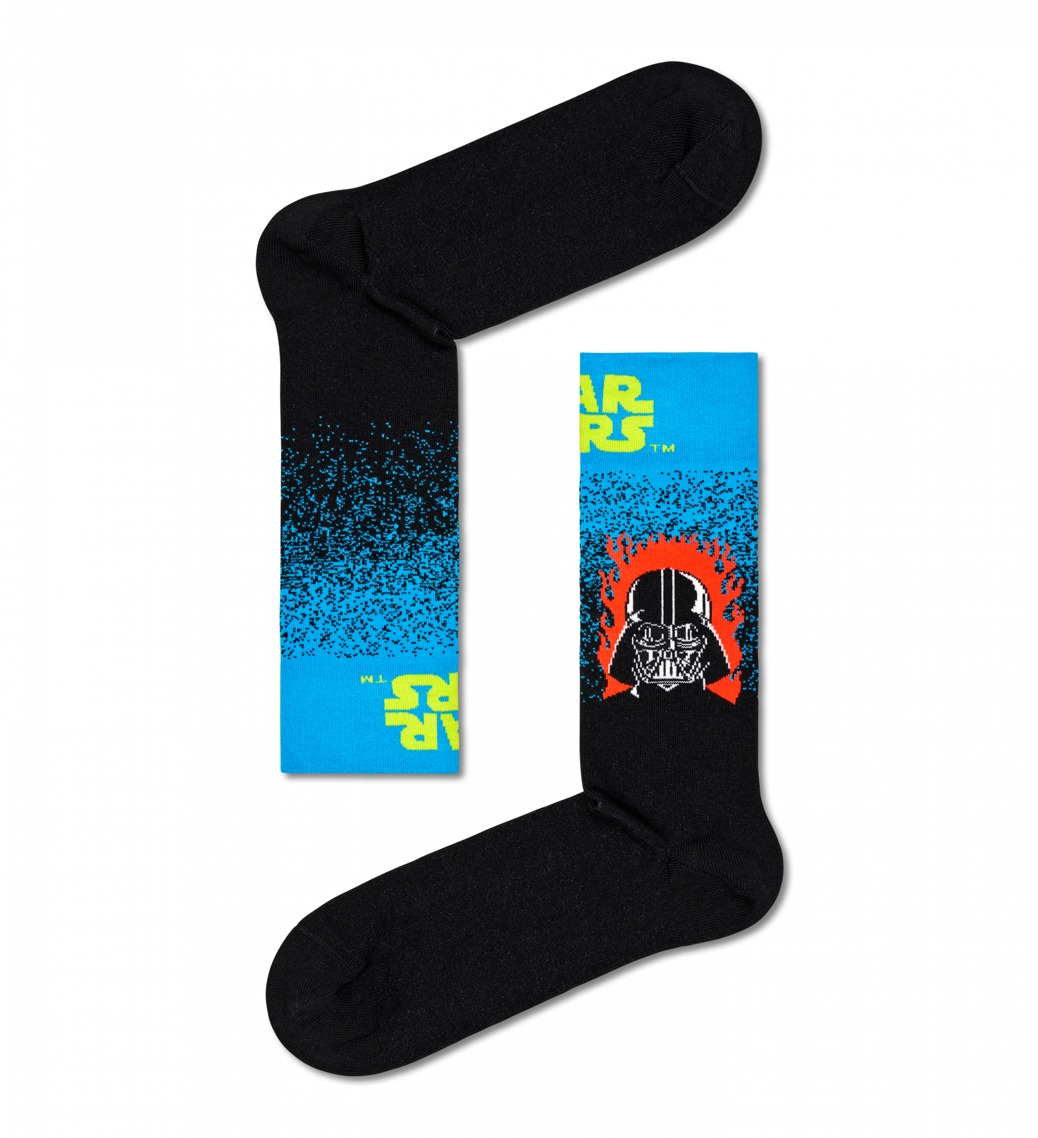 Čierne ponožky Happy Socks x Star Wars, vzor Darth Vader