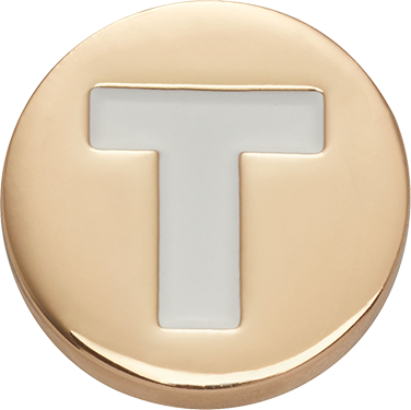 Jibbitz™ - Gold Letter T