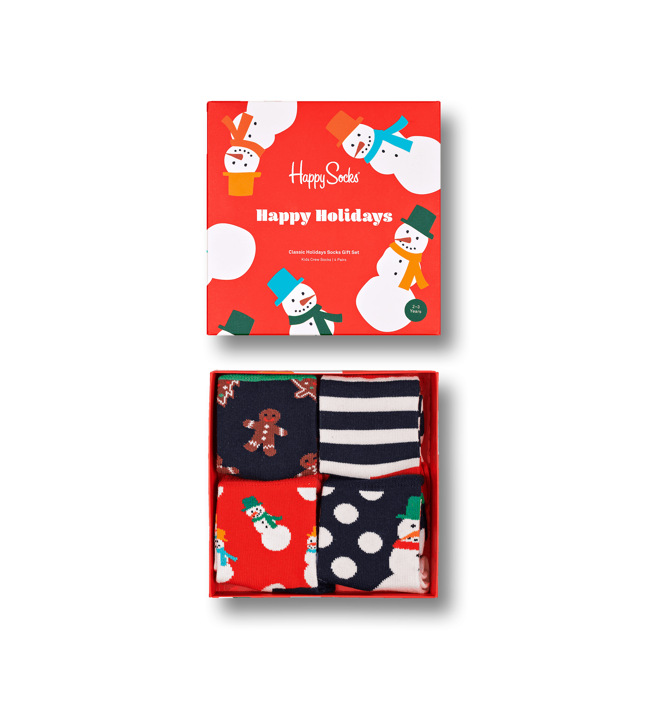 Detský darčekový box ponožiek Happy Socks Holiday - 4 páry