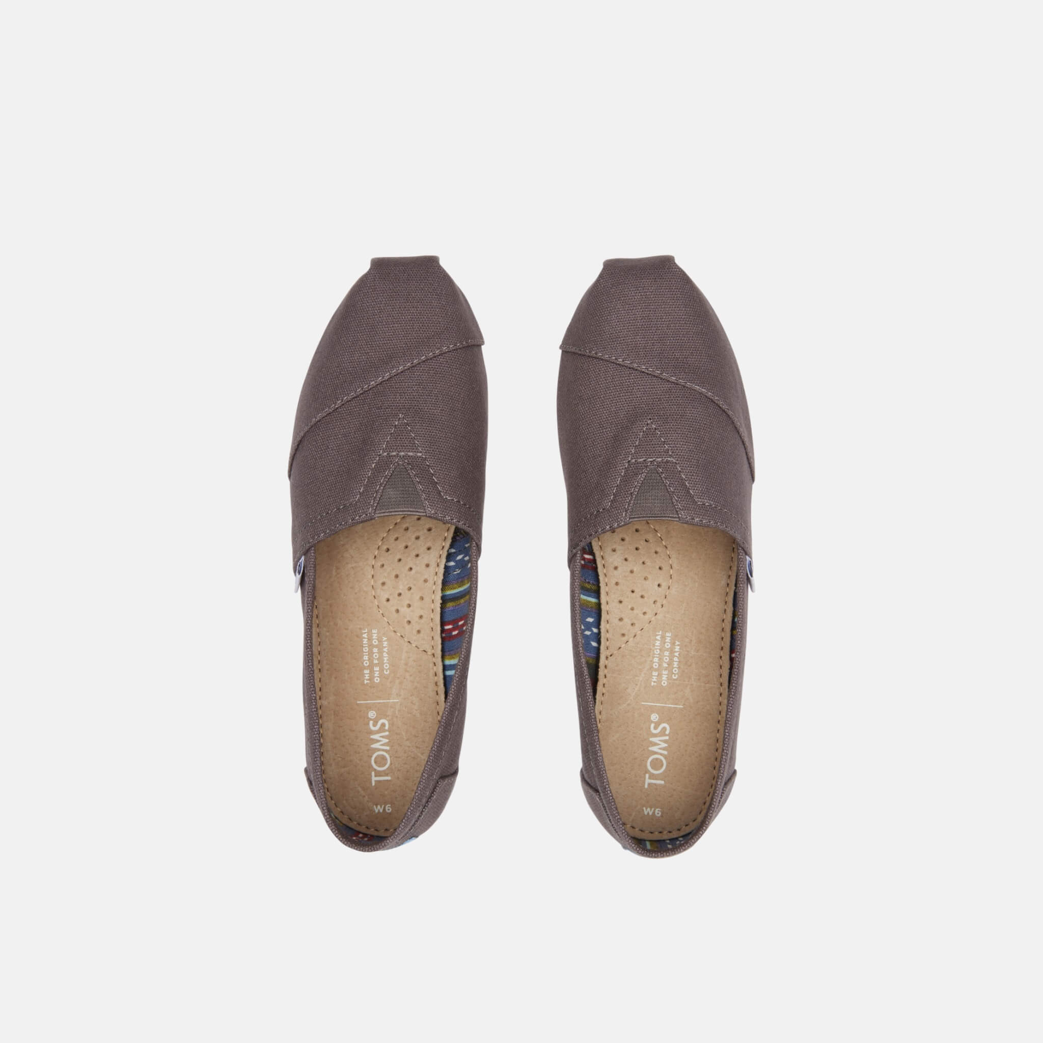 Dámske sivé TOMS Core Classics Alpargata