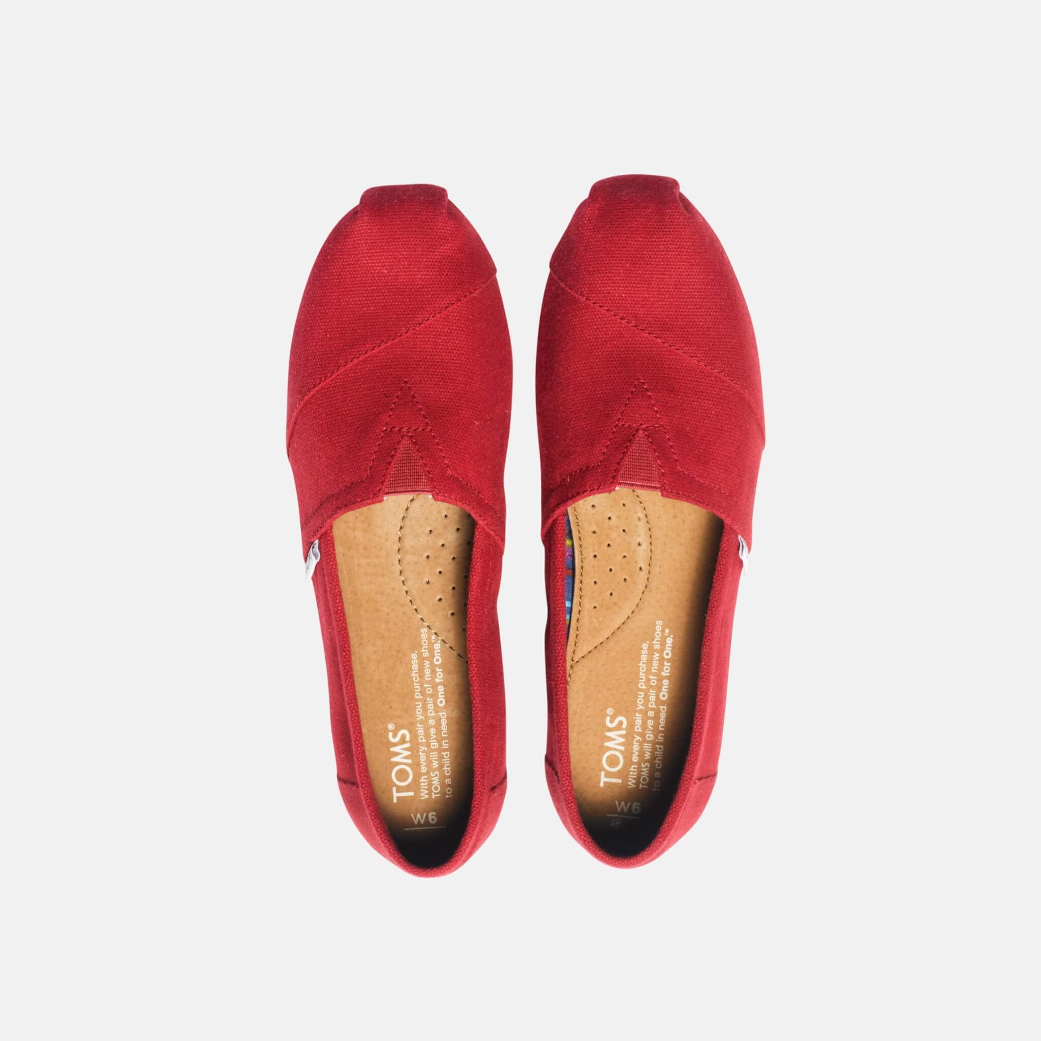 Dámske červené TOMS Core Classics Alpargata