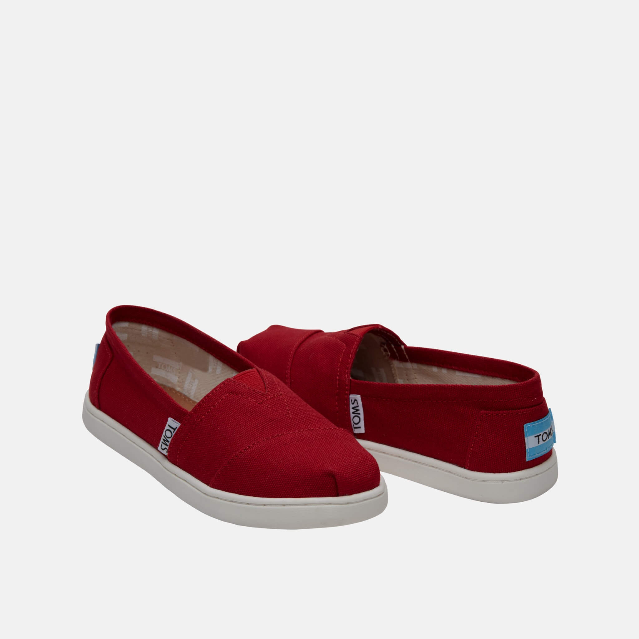 Detské červené TOMS Core Classics Youth Alpargata