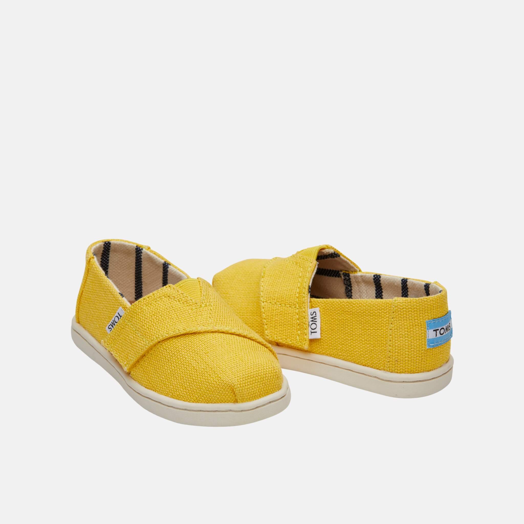 Detské žlté TOMS Venice Collection Tiny Alpargata
