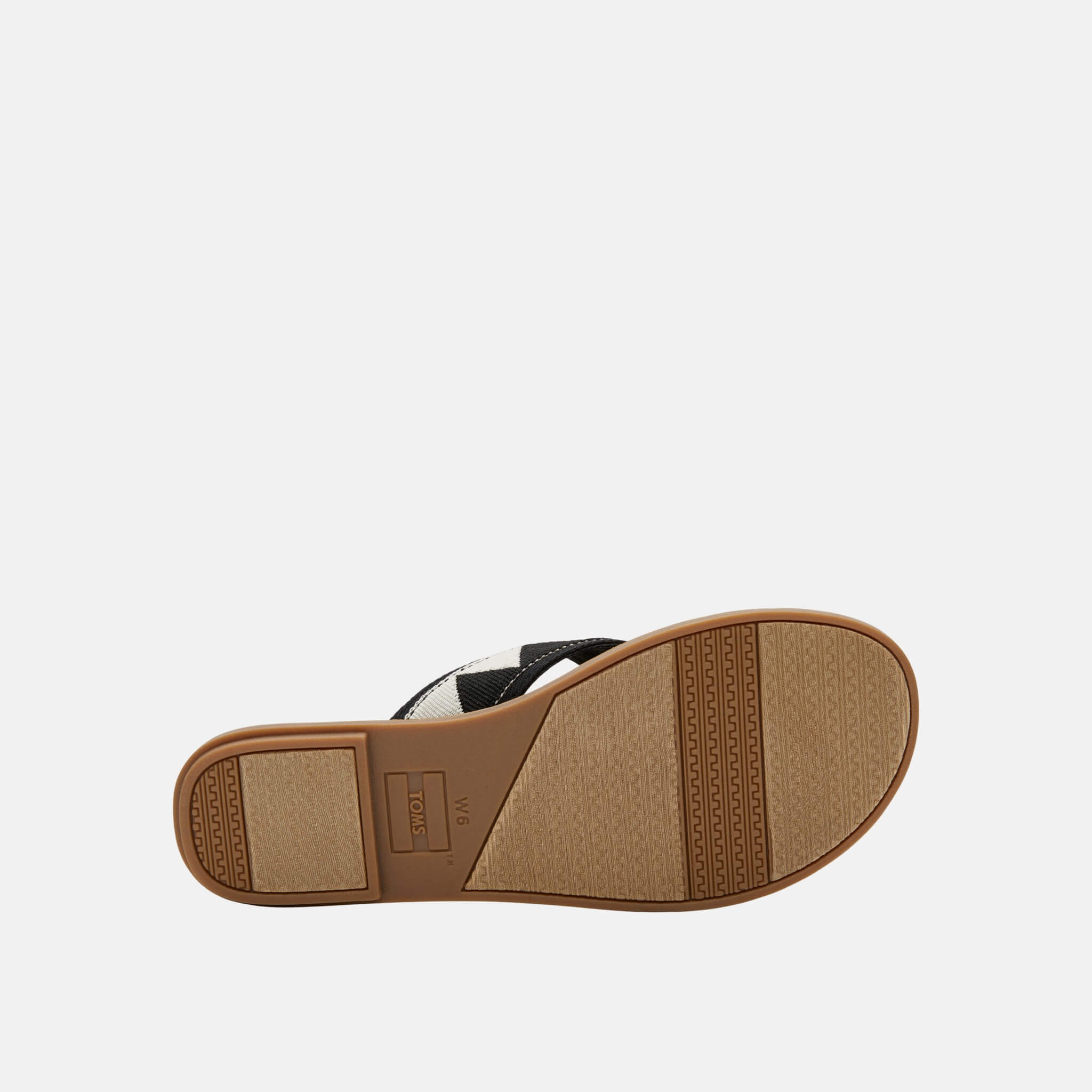 Dámske čiernobiele sandály TOMS Tribal Viv