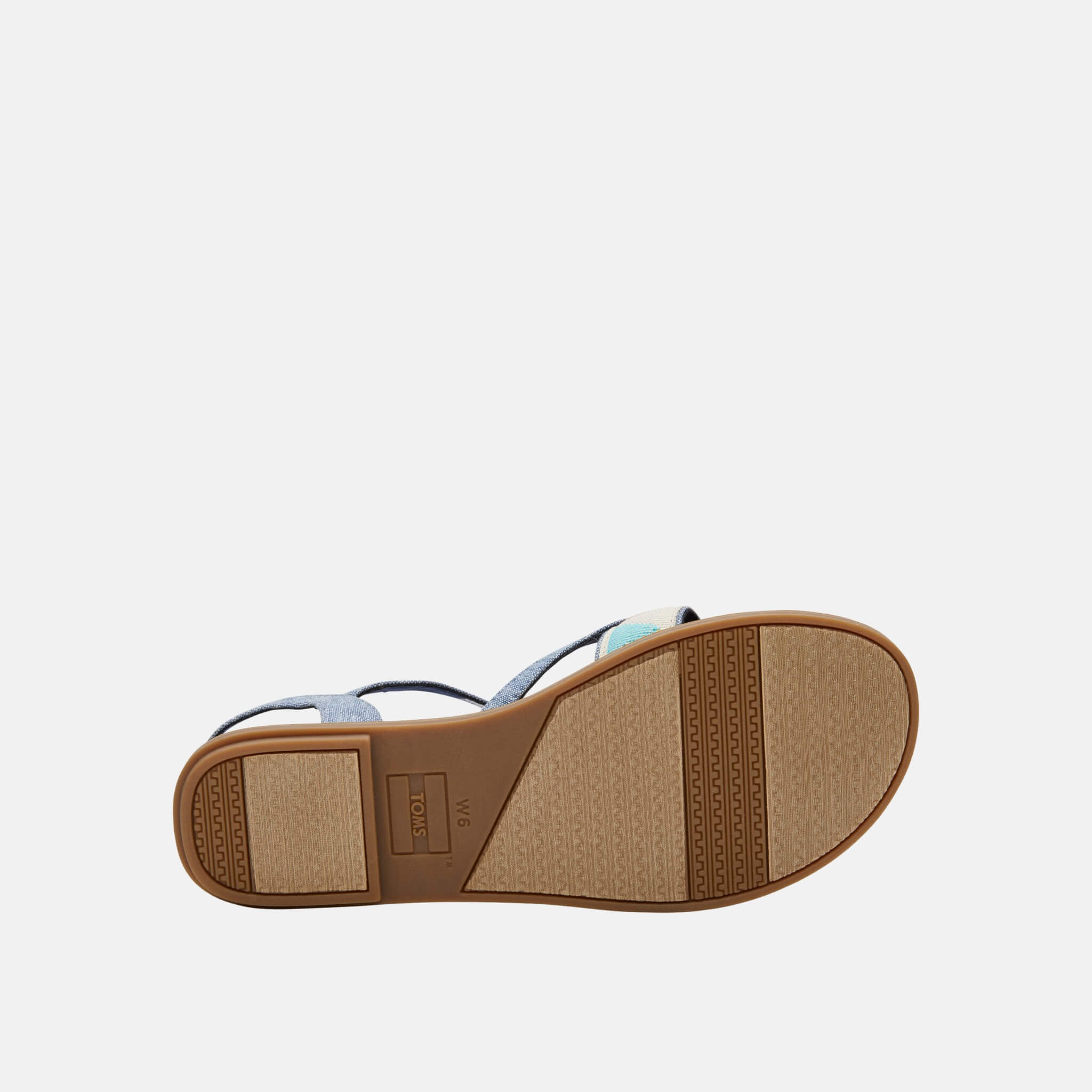 Dámske modré sandálky TOMS ChambrayTribal Lexie