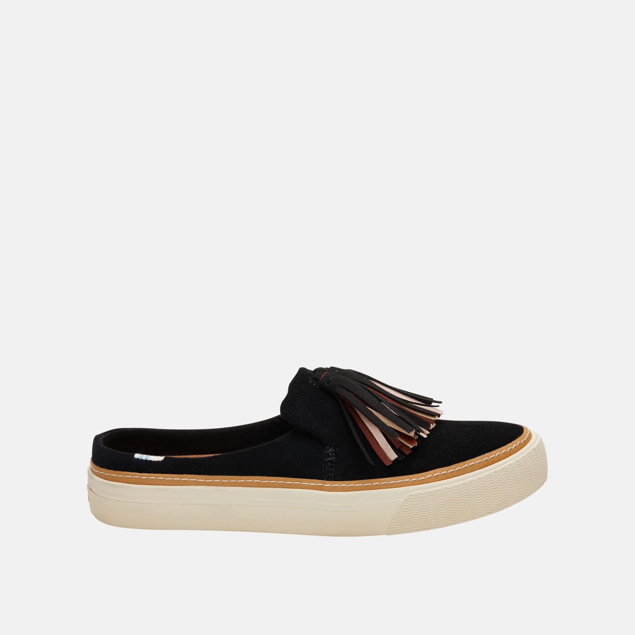 Dámske čierne semišové slipony TOMS Sunrise