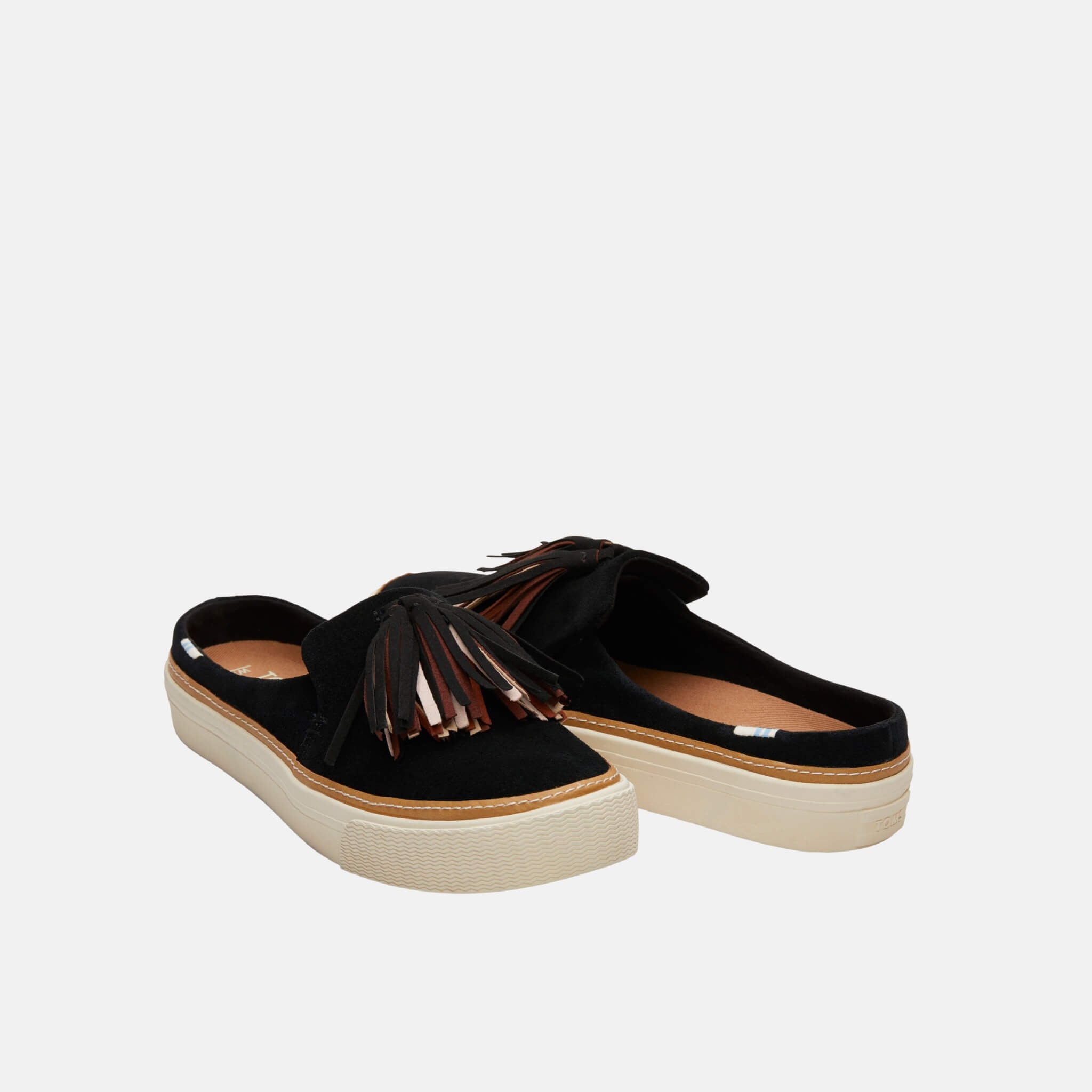 Dámske čierne semišové slipony TOMS Sunrise