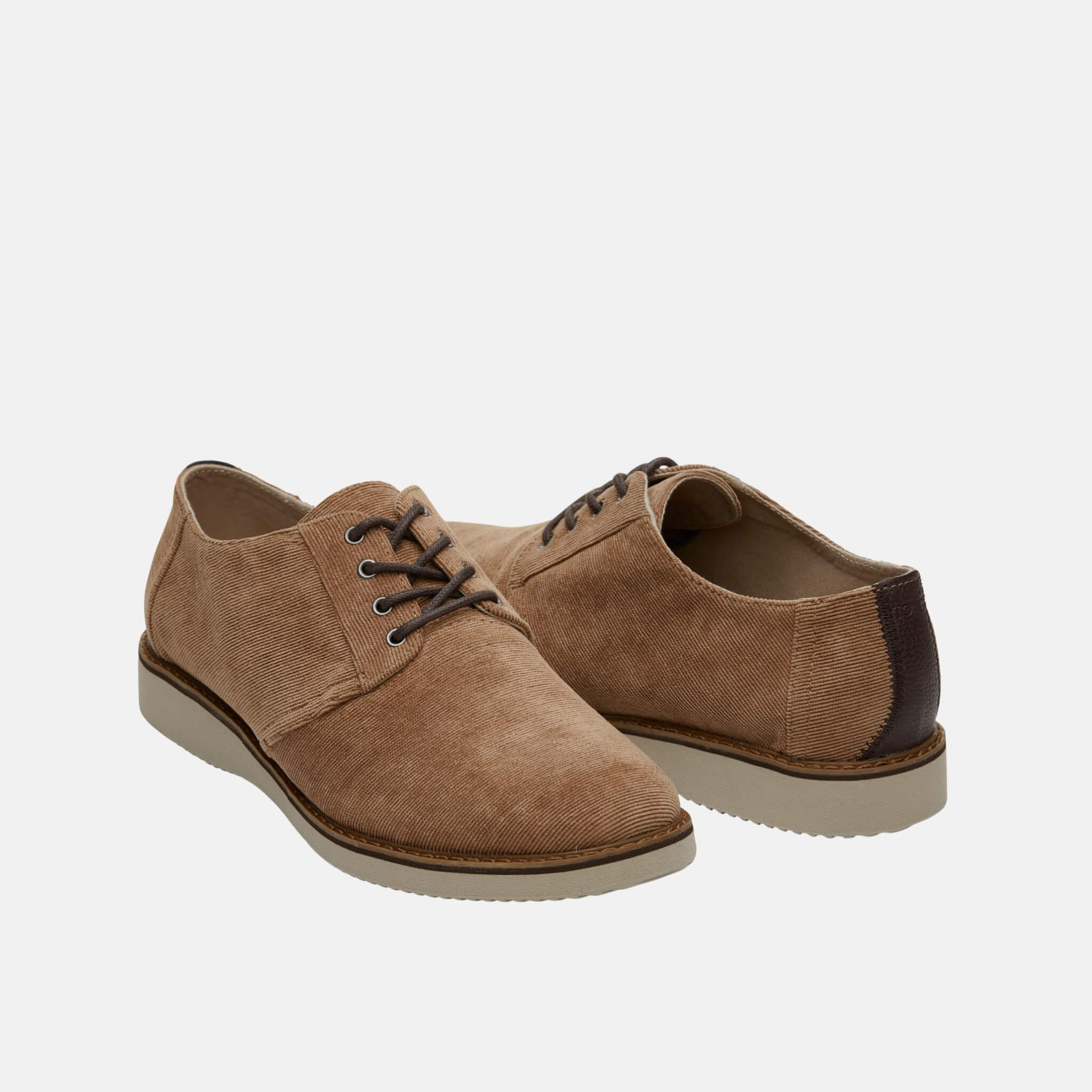 Pánske hnedé poltopánky TOMS Corduroy Preston