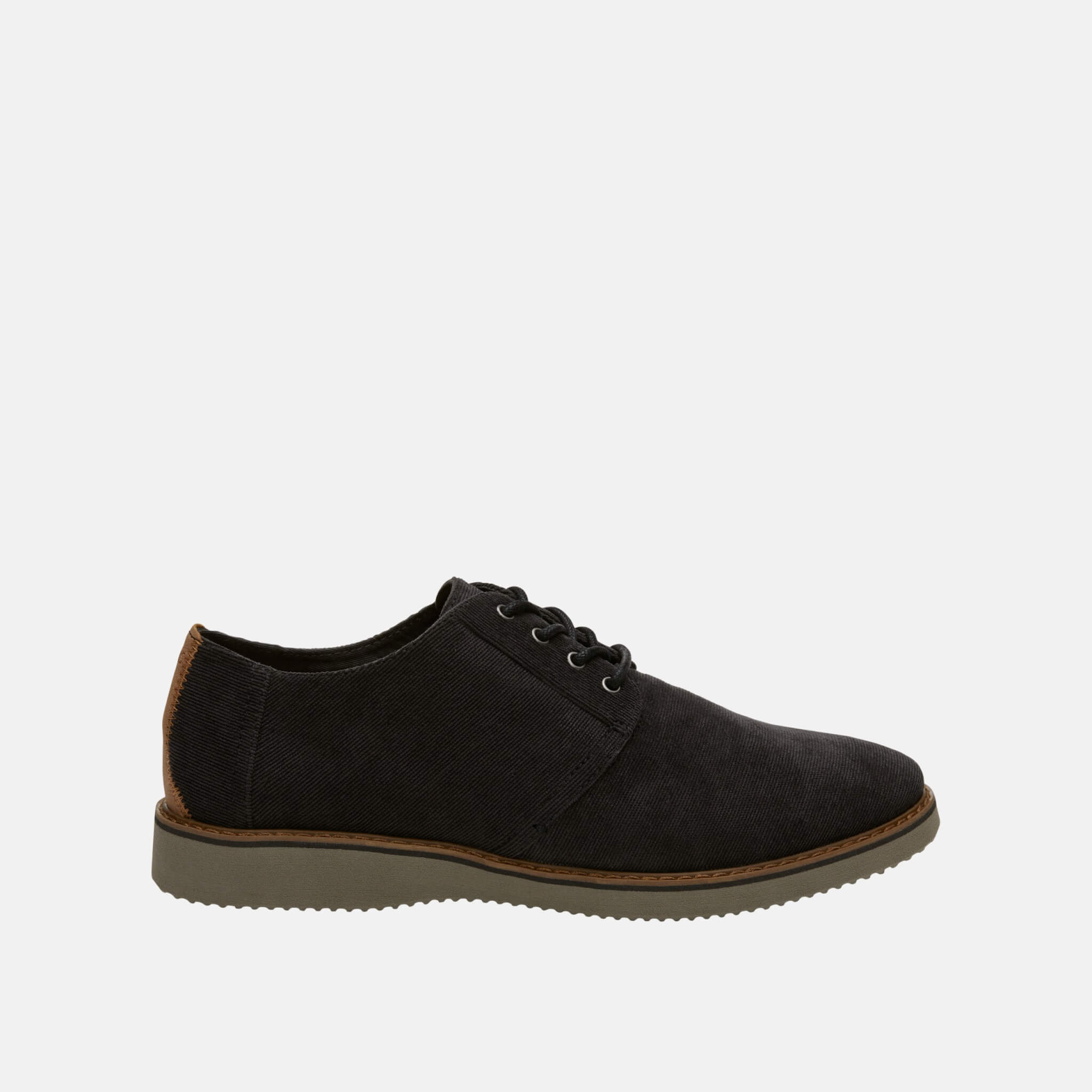 Pánske čierne poltopánky TOMS Corduroy Preston