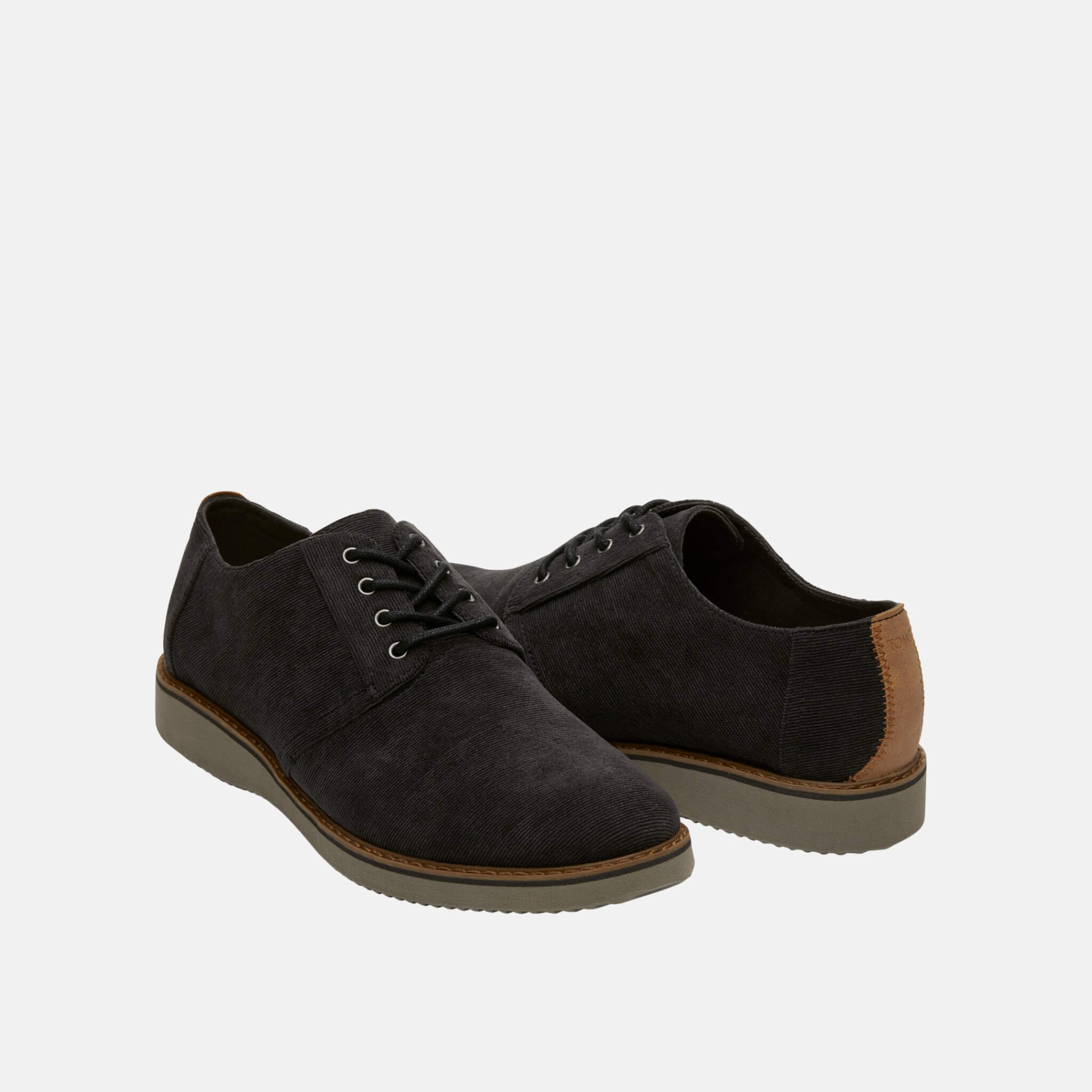 Pánske čierne poltopánky TOMS Corduroy Preston