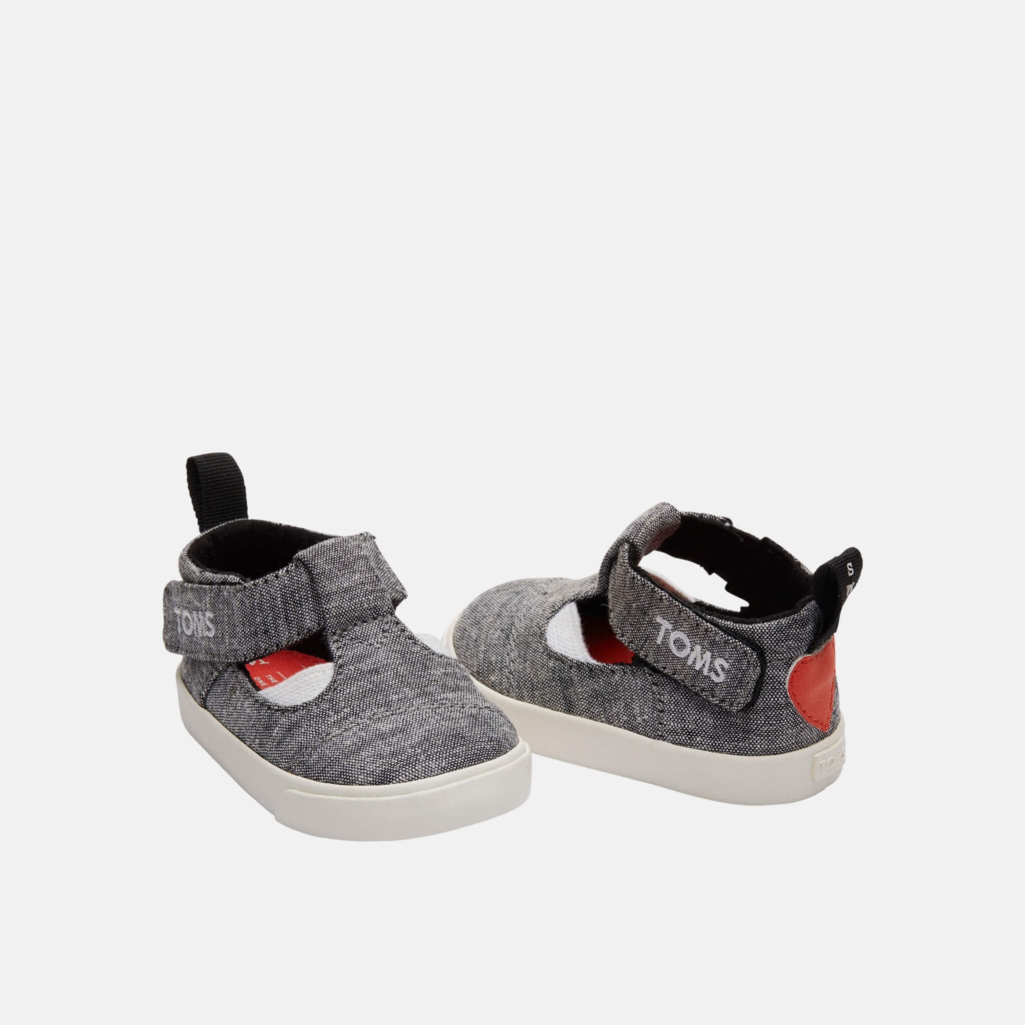 Detské šedé topánočky TOMS Tiny Sweetheart Early Walker Joon Flats