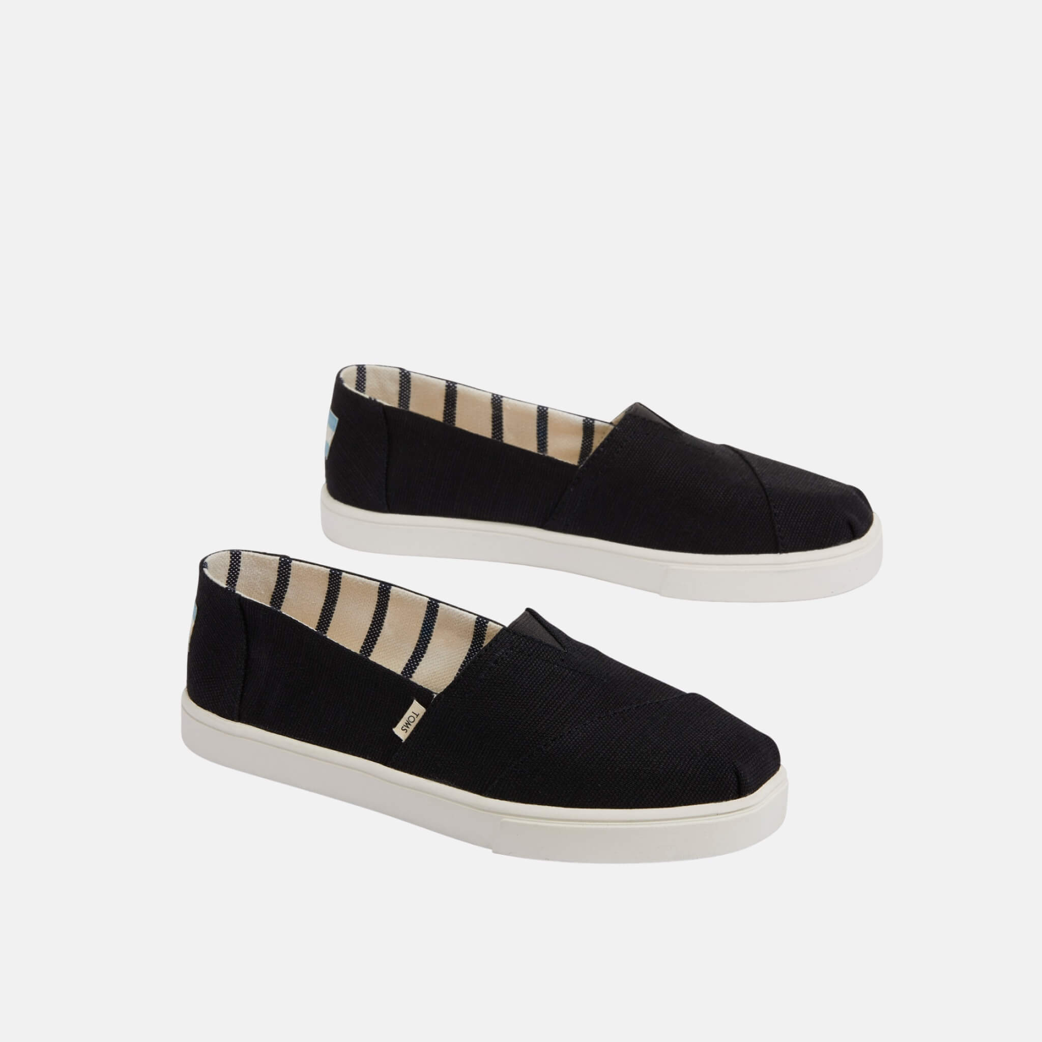 Dámske čierne TOMS Heritage Cupsole Alparagatas