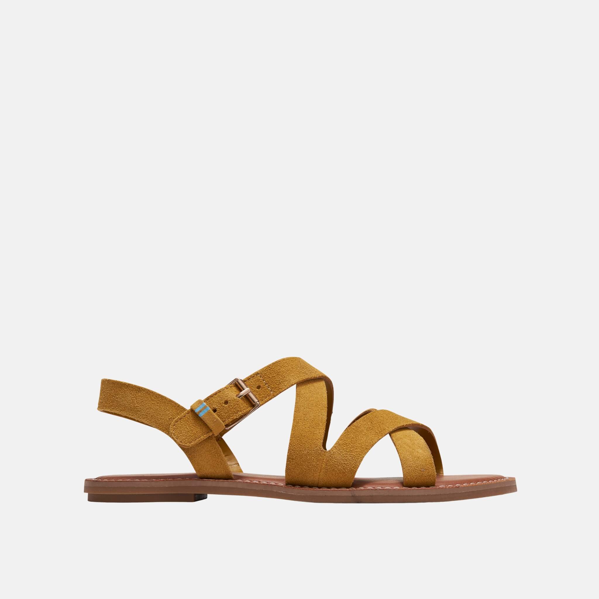 Dámske žlté semišové sandálky TOMS Sicily
