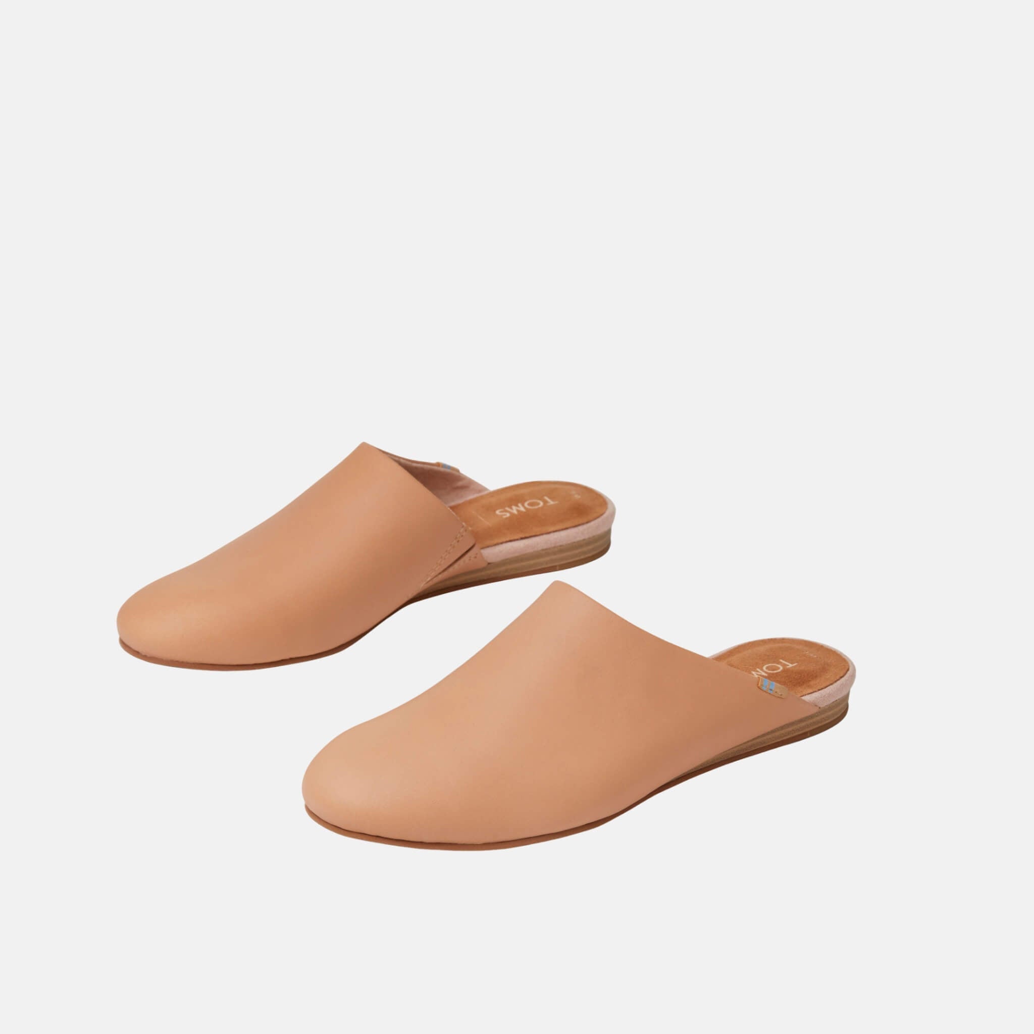 Dámske béžové kožené šľapky TOMS Kelli Mule